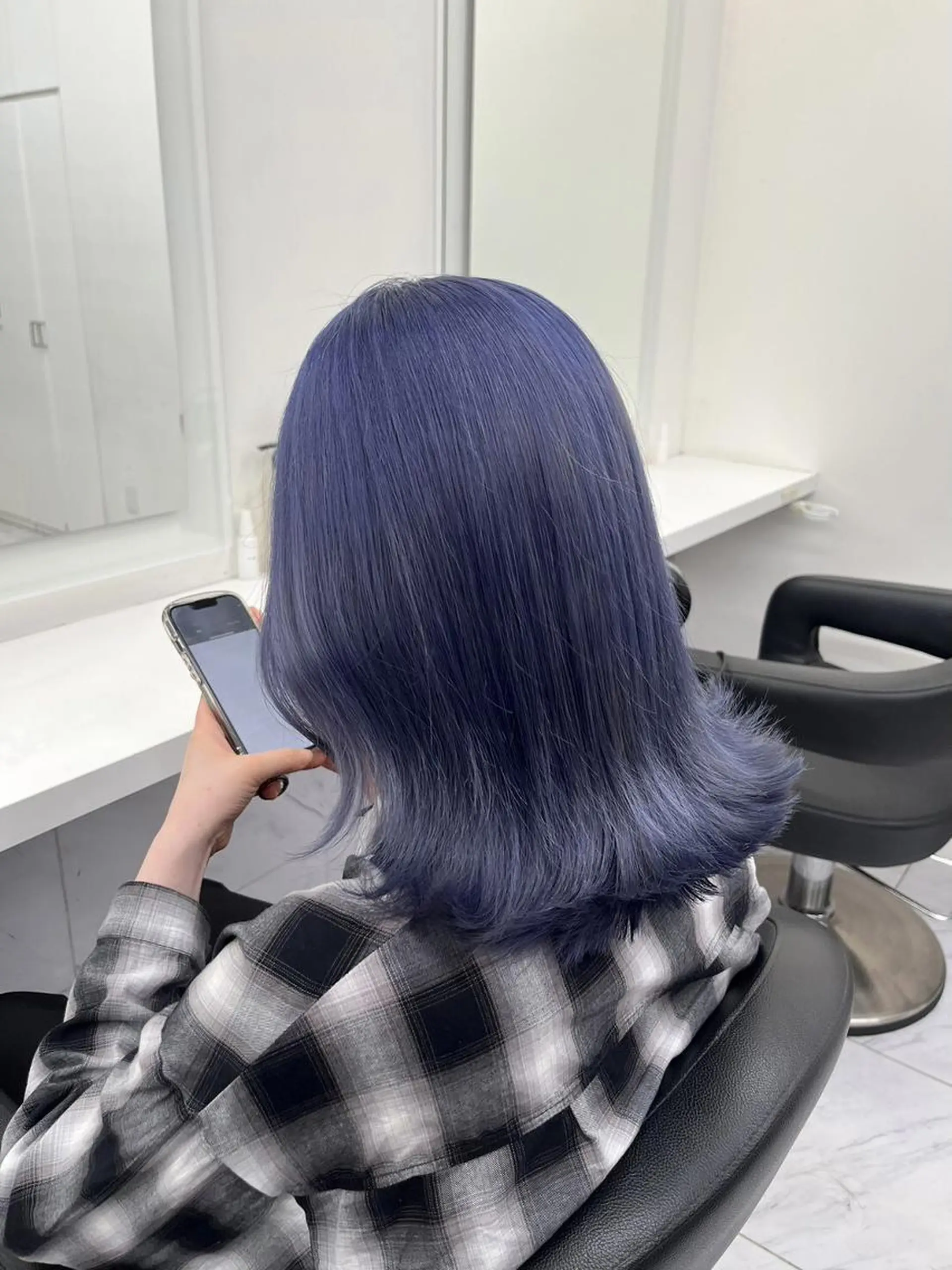 セミロング ヘアカラー トリートメント 🤍韓国寒色カラー 🤍MADOKAのヘアスタイル