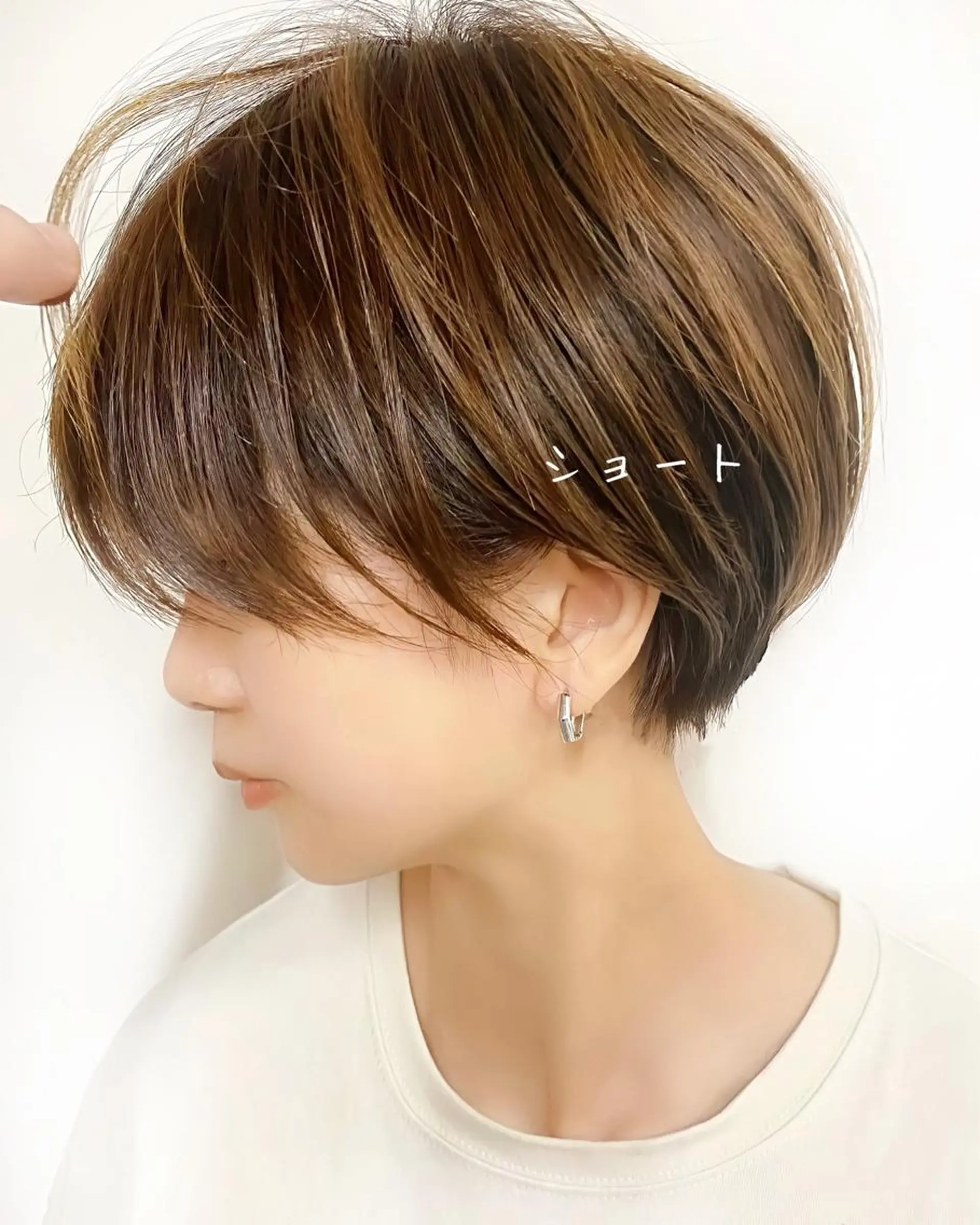 ショート カラー ハイライトカラー ハイライト ショートヘア STEP所属・STEP HIDEのヘアスタイル