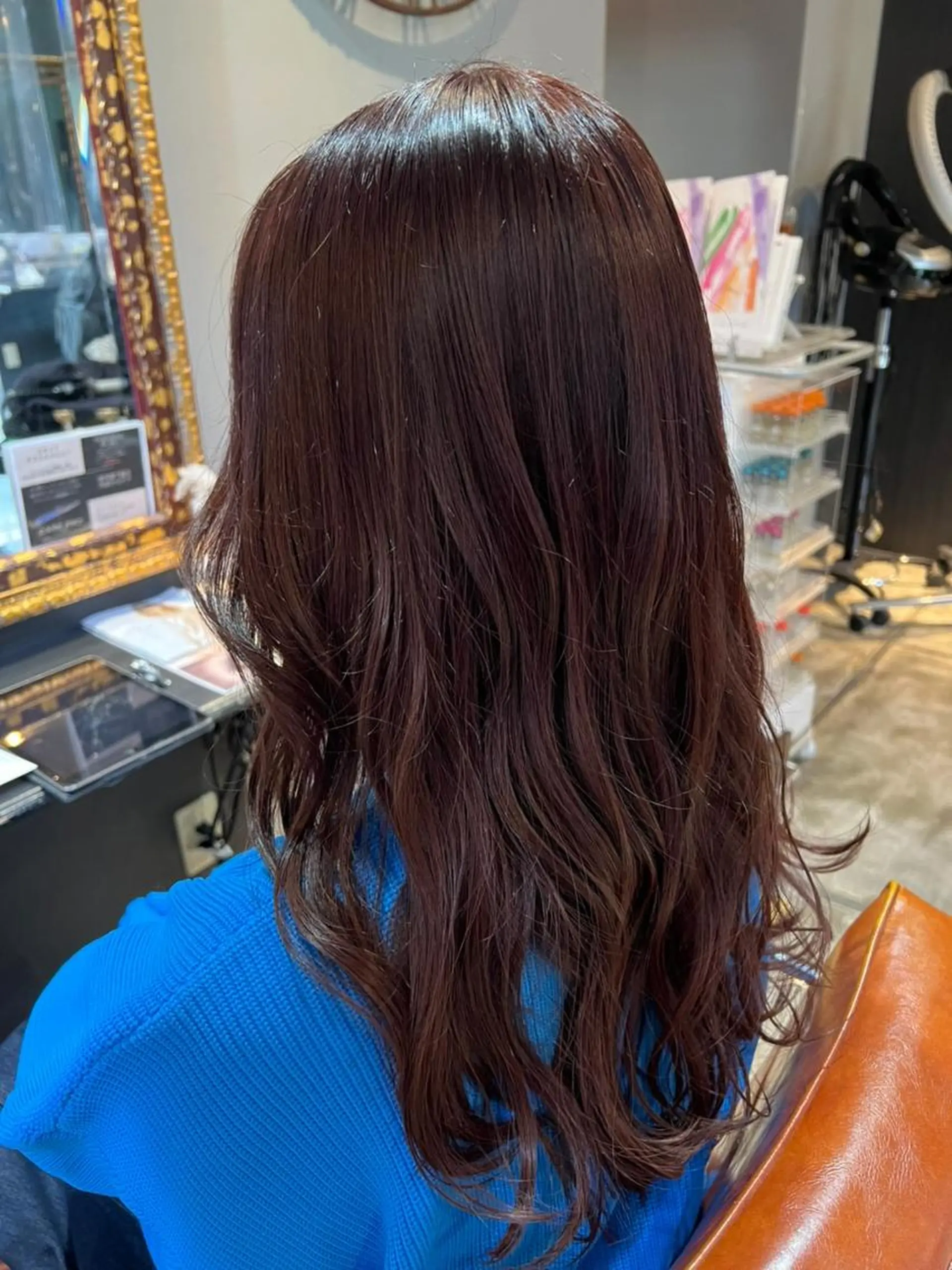 ミディアム カラー ミディアムパーマ アディクシーカラー アッシュ バレイヤージュ ミストバング カット ヘアカラー トリートメント ヘアセット 初めでも安心🌟 newi町田✂のヘアスタイル