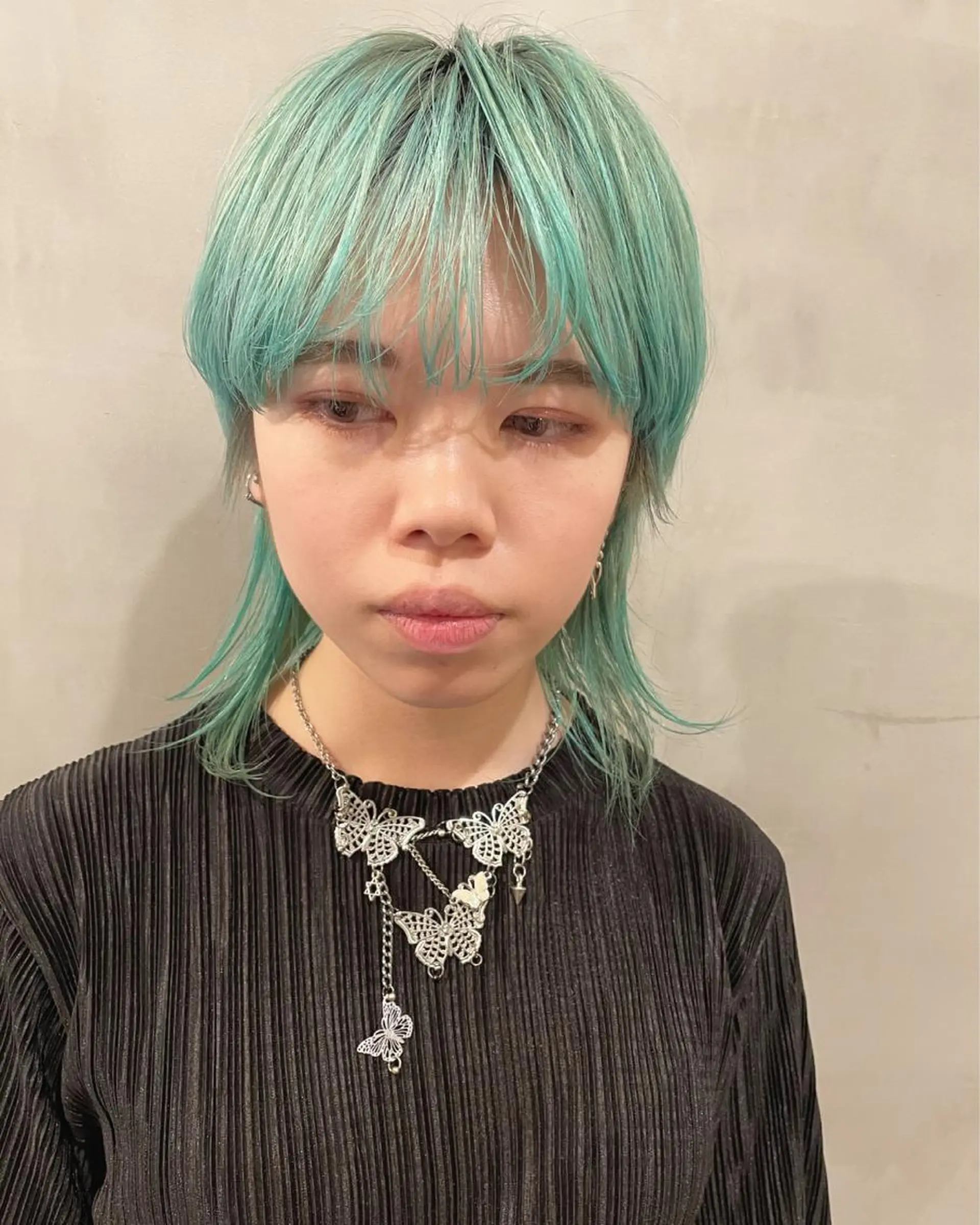 ショート カラー ミント 優 作のヘアスタイル