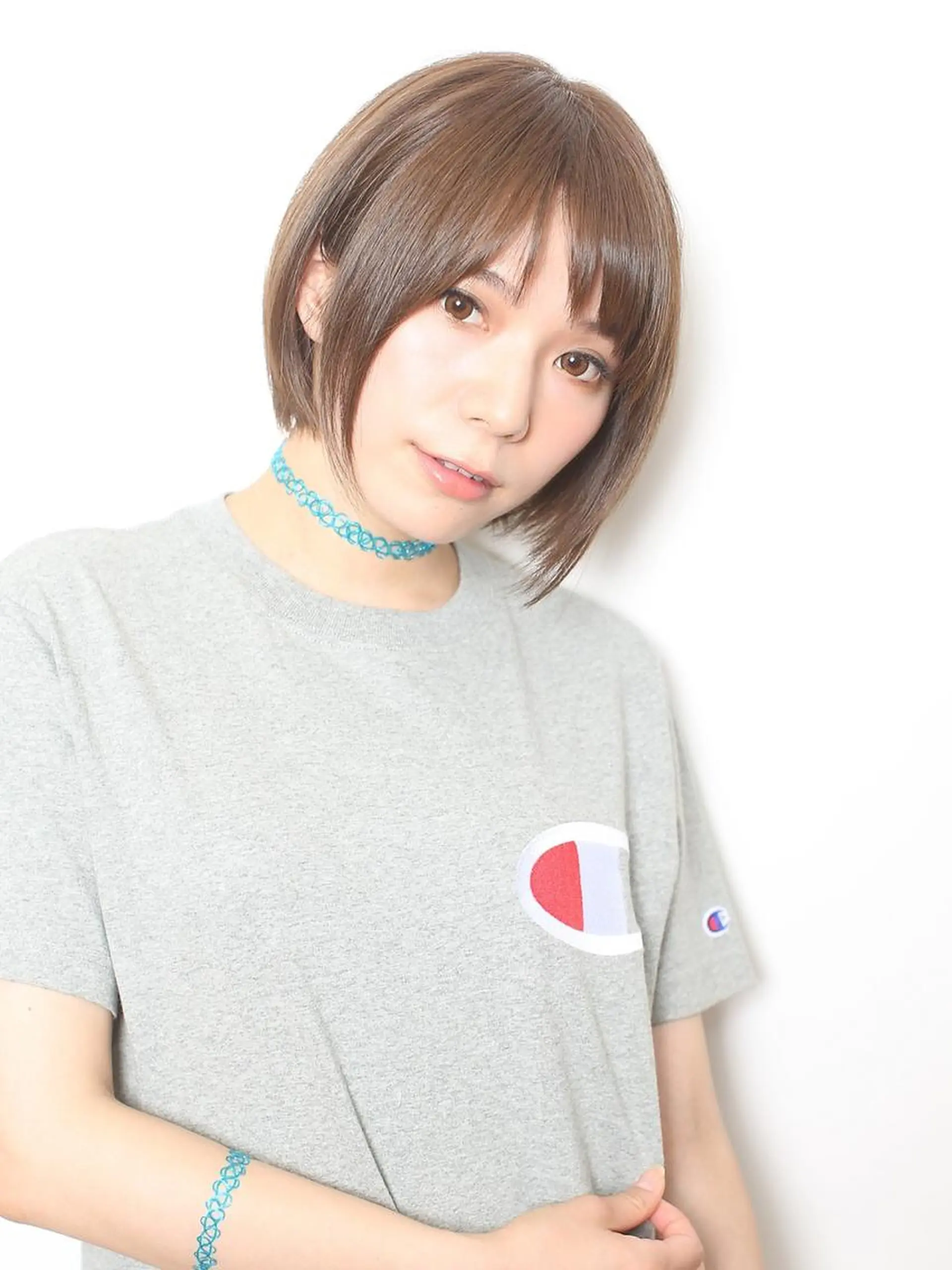 ショート カラー アディクシーカラー バレイヤージュ グラデーションカラー グレージュ ハイライトカラー marshu  梅田店所属・髪質改善 透明感×韓国風のヘアスタイル