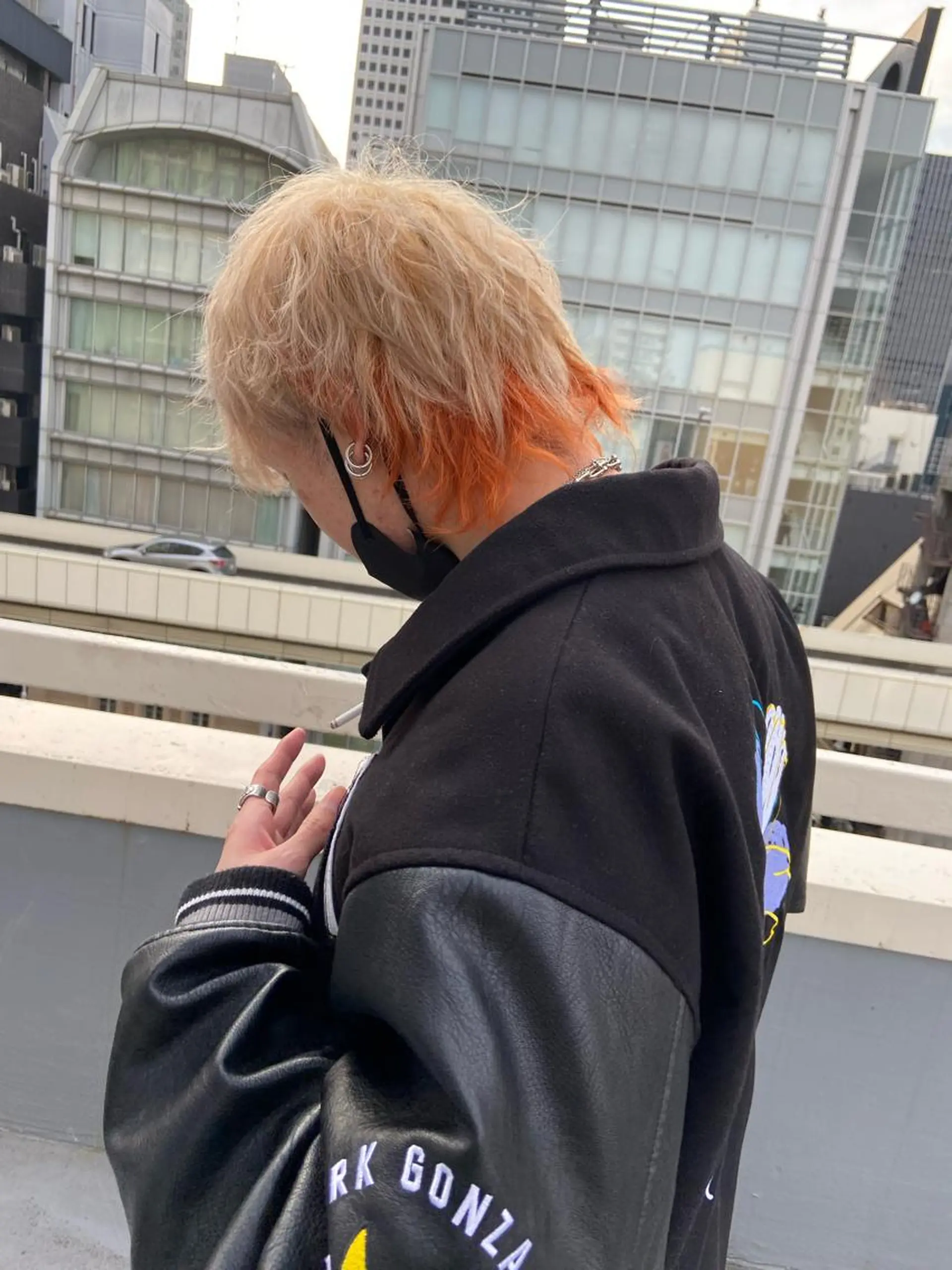 ミディアム カラー メンズ メンズハイトーン ハイトーンカラー ヘアカラー トリートメント ミルボンAujua認定サロン Ria  OSAKA 梅田所属・メンズ、エクステ特化 Ryuのヘアスタイル