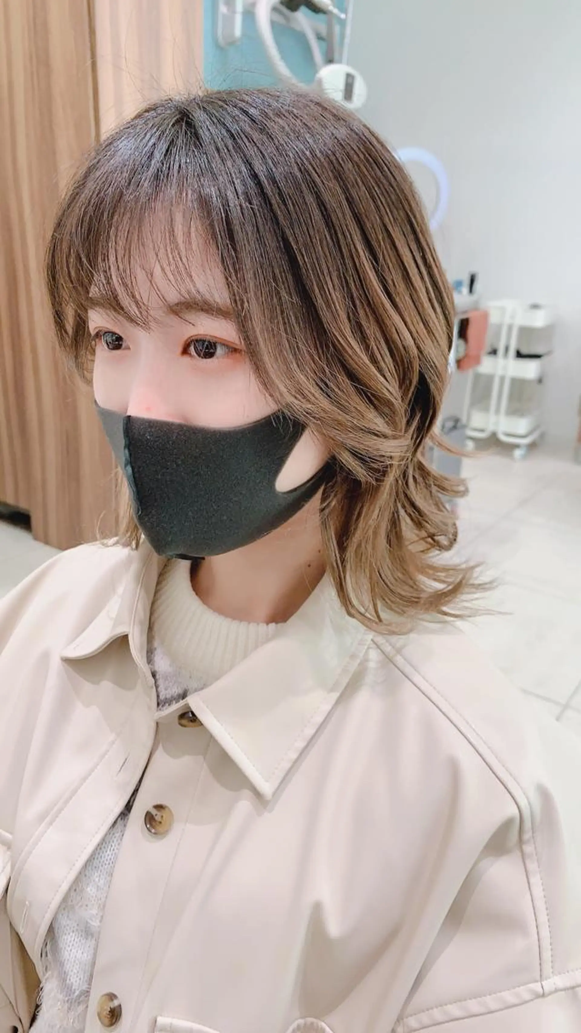 ミディアム エギョモリ 日野・八王子縮毛矯正 ワタナベリョウマのヘアスタイル