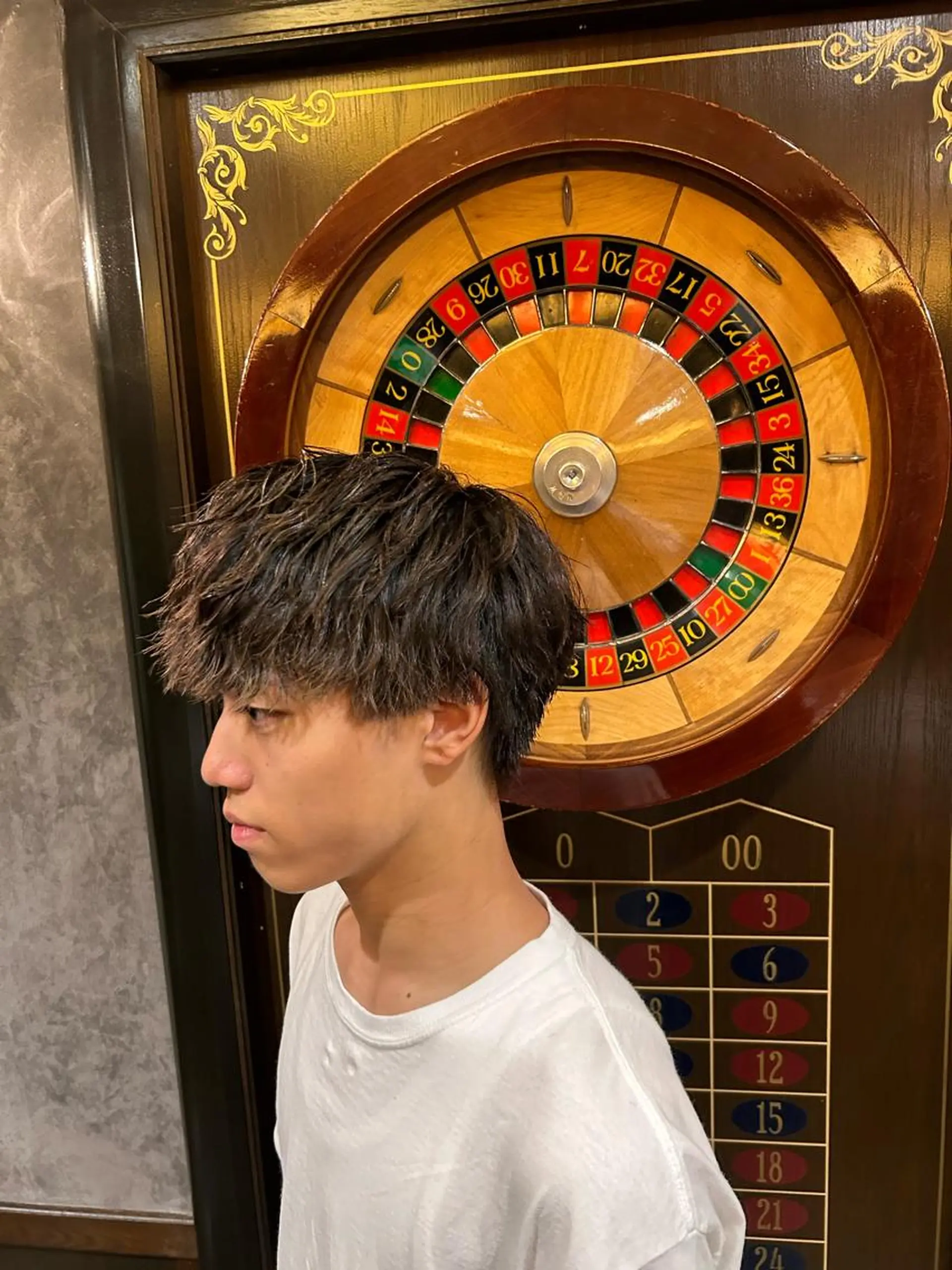 パーマ メンズ 西本 健斗のヘアスタイル