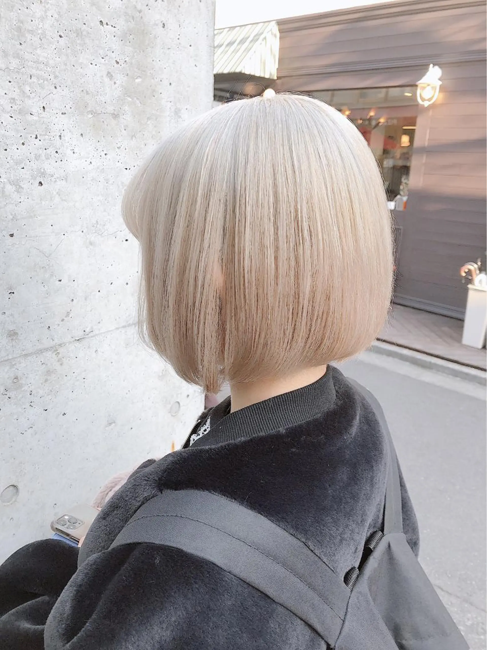 ショート アッシュ アッシュグレー パープルカラー 外国人風カラー 韓国風ヘア カット トリートメント ヘアセット 🩰nanaka 🩰のヘアスタイル