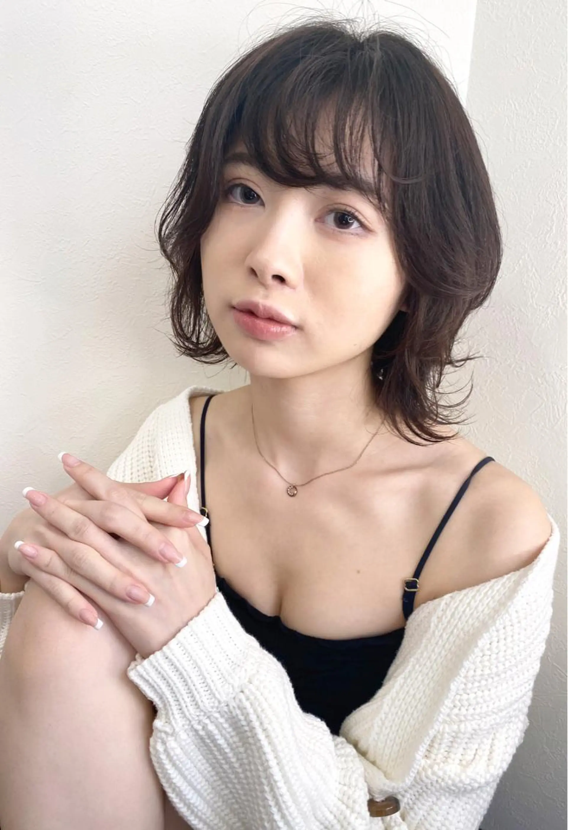 ショート カラー ボブ ウルフカット ウルフボブ カット ヘアカラー トリートメント 山崎 雄太のヘアスタイル