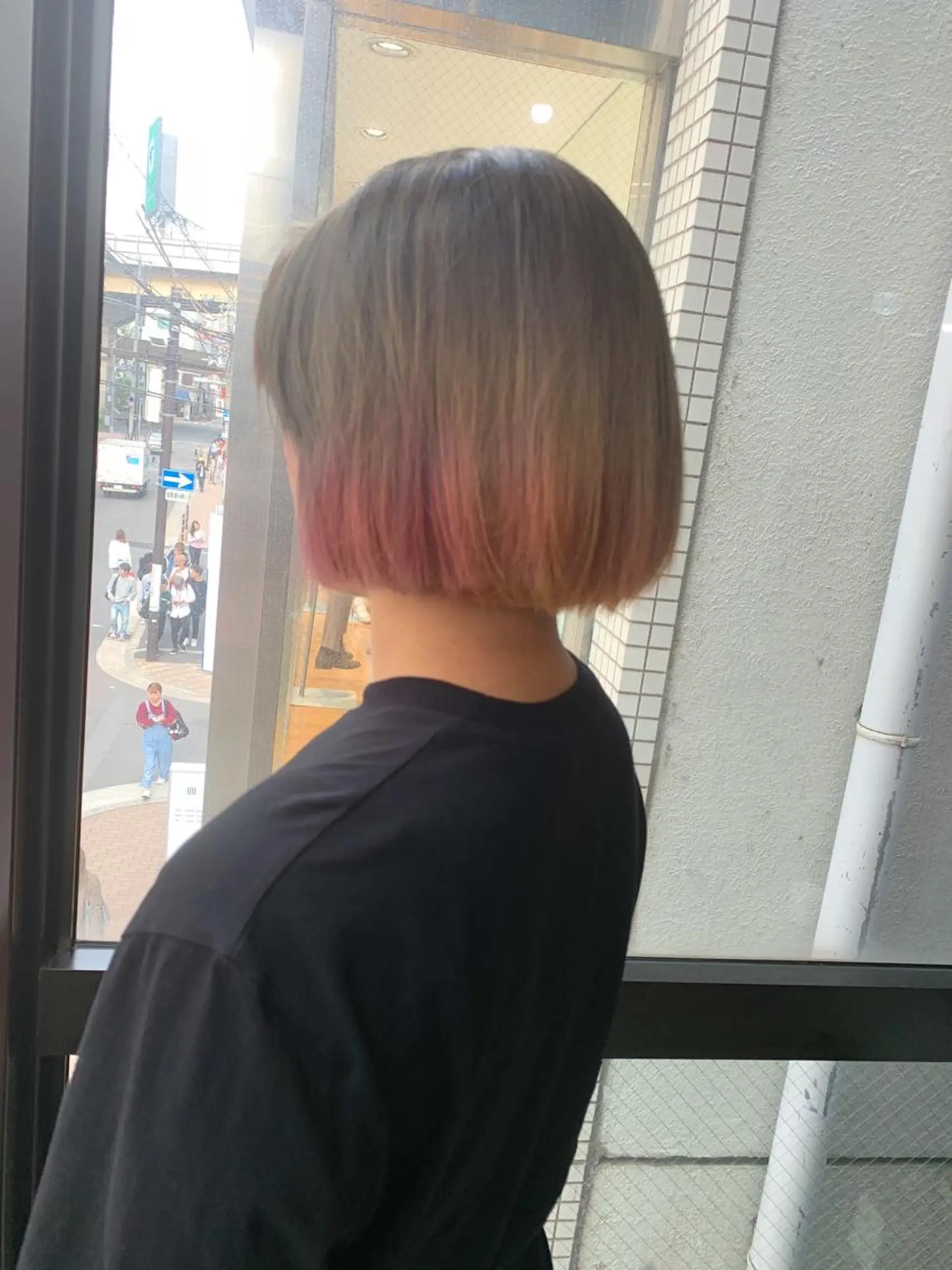 ショート カラー ユニコーンカラー 縮毛矯正 トリートメント ヘアセット カラー特化サロン大阪 ルービック江坂/新城のヘアスタイル