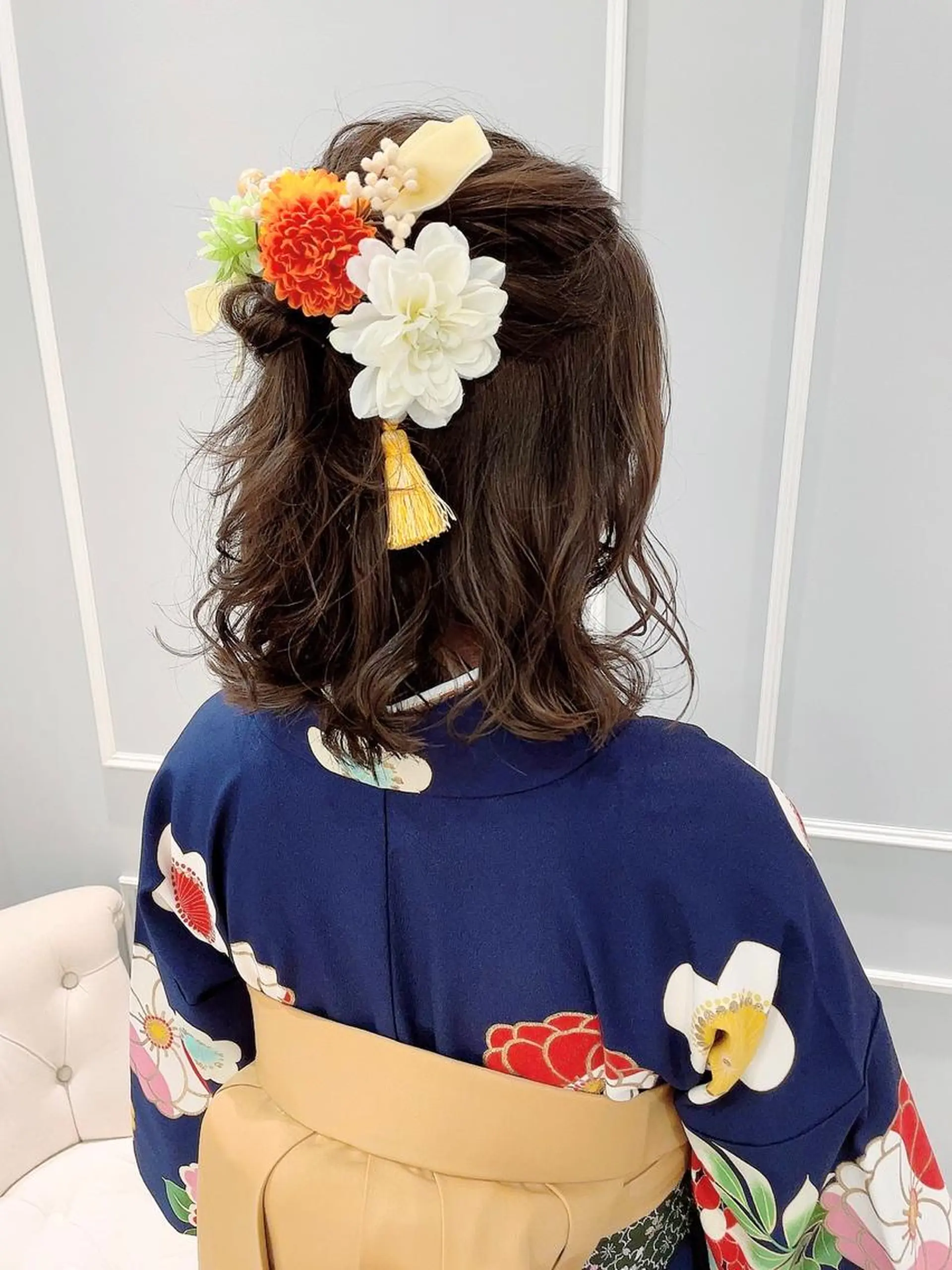 ミディアム ヘアアレンジ ハーフアップ 🦖鶴岡香純🦖 産休中のヘアスタイル