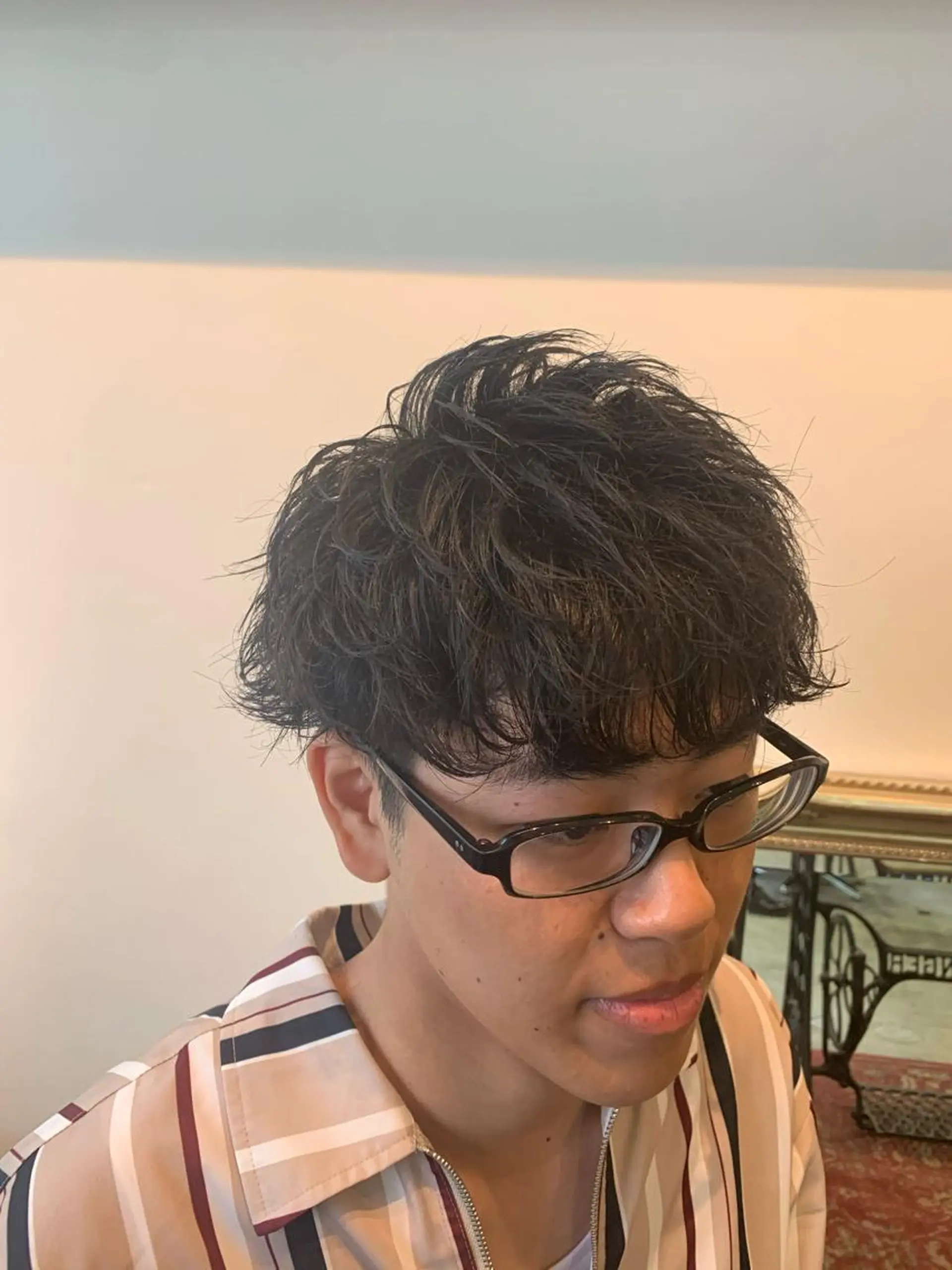 ショート カット パーマ トリートメント ヘッドスパ ヘアセット 山口 竣也のヘアスタイル