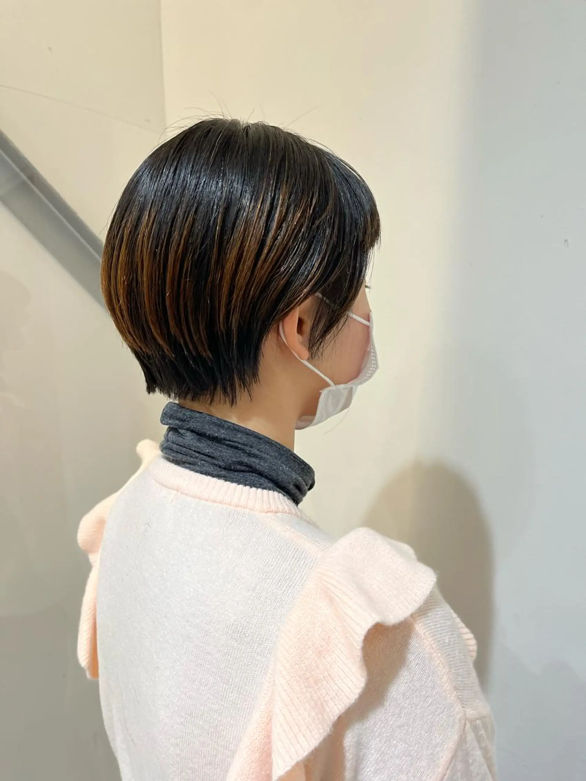 ショート くびれヘア ショートヘア 西崎 満里奈のヘアスタイル