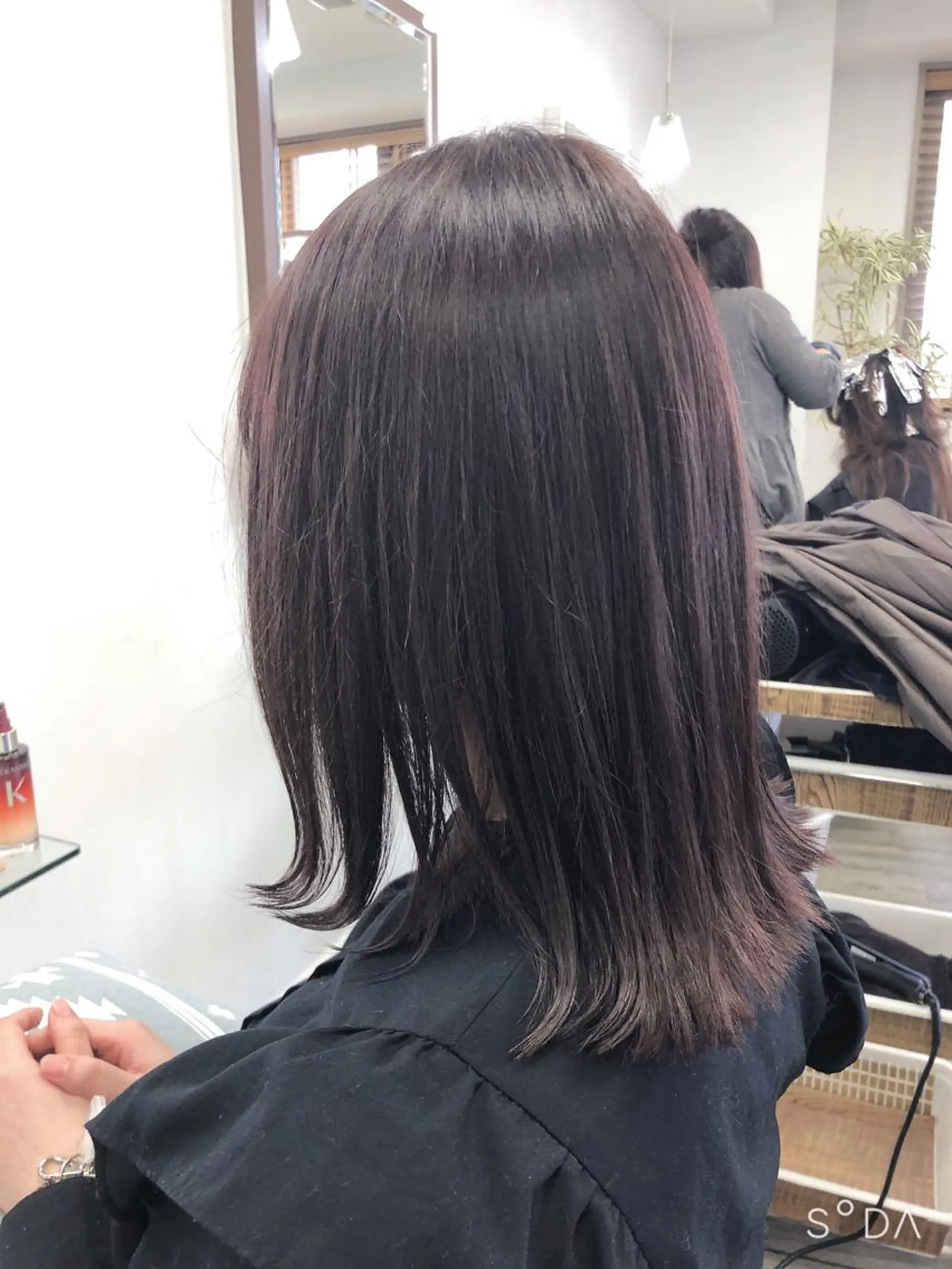 ミディアム ヘアカラー 菊地 聖のヘアスタイル