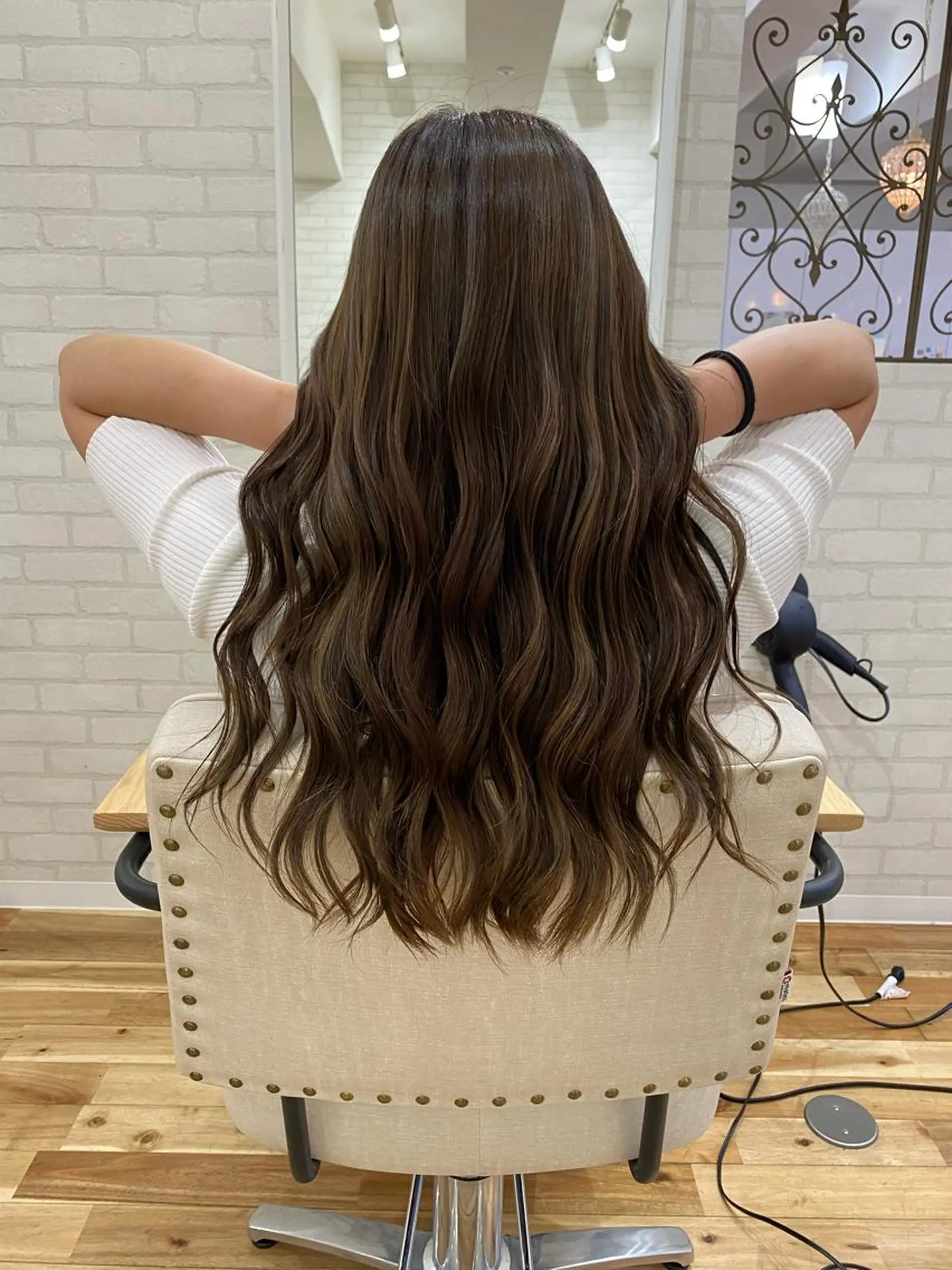 ロング カラー ヘアアレンジ ヘアカラー トリートメント 久米 治仁のヘアスタイル