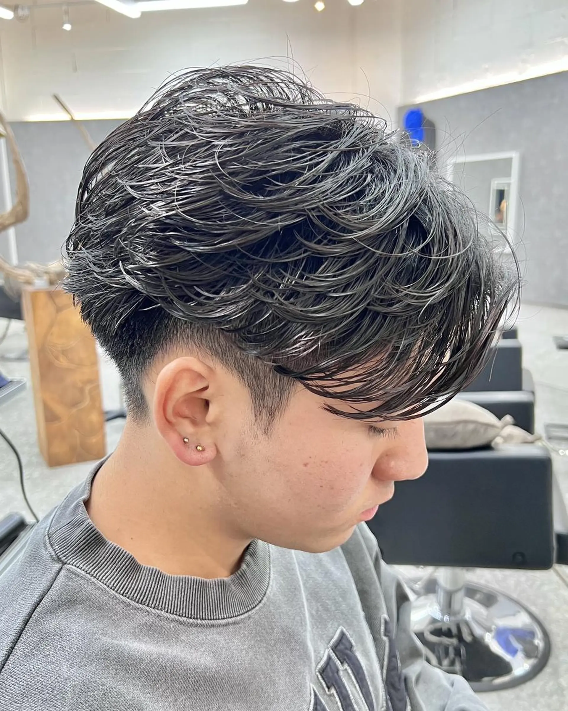 パーマ メンズ カット パーマ GLOP HOMME 店長　アオトのヘアスタイル