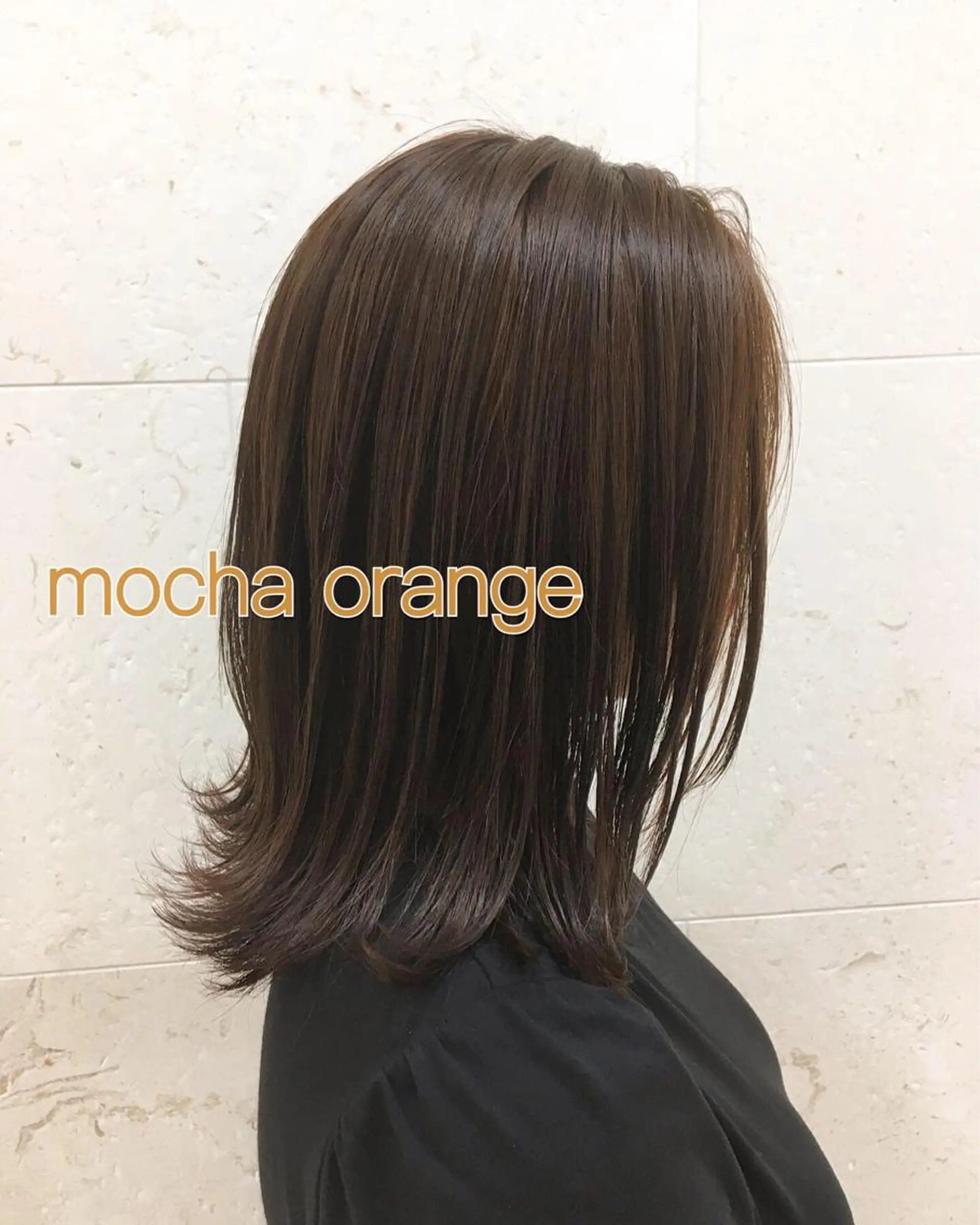 ロング カラー オレンジ 斉藤 貴也のヘアスタイル