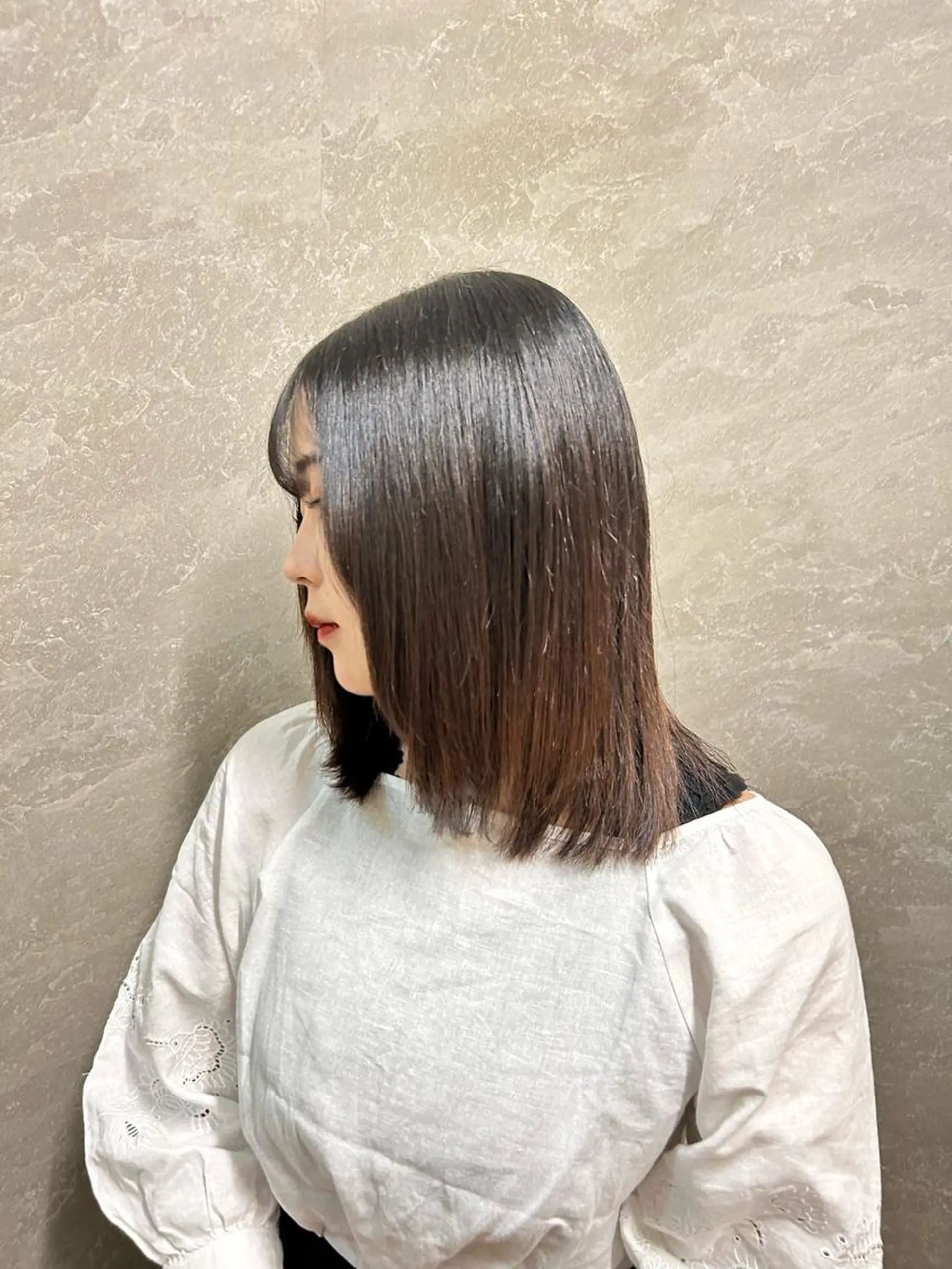 ミディアム 髪質改善 縮毛矯正 ally新百合ヶ丘 フジムラユウスケのヘアスタイル