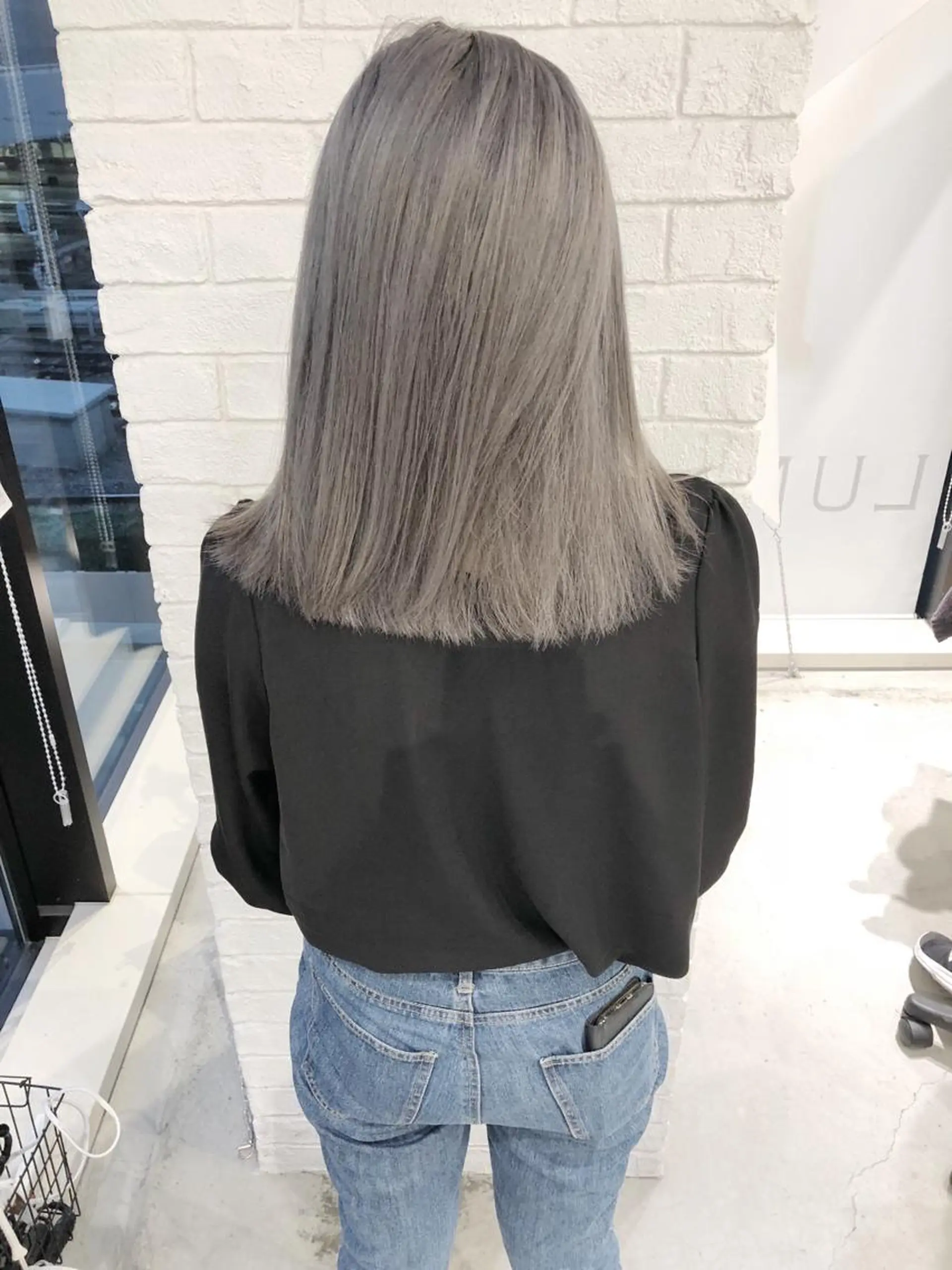 ミディアム カラー 透明感カラー グレージュ ハイトーンカラー OTAKU HAIR STUDIO所属・shin✨今月注目✨ スタイリスト（急募）のヘアスタイル