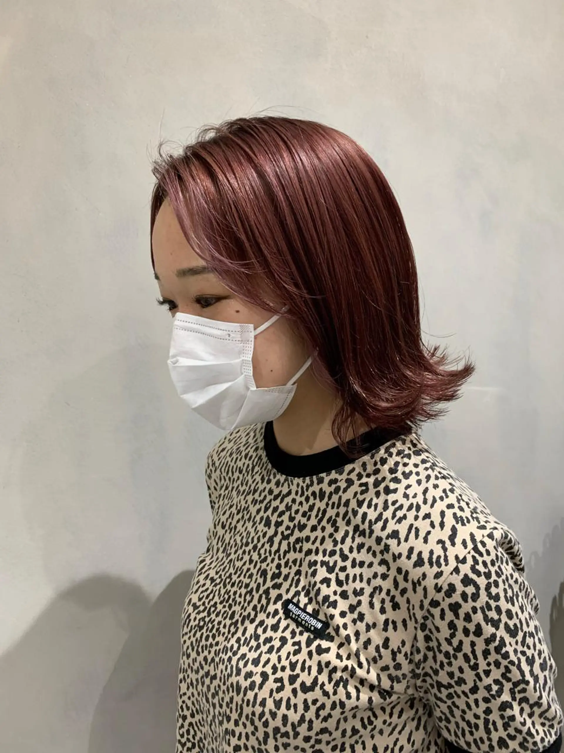 ミディアム カラー 似合わせ/レイヤー/ ボブ/西島 絢香のヘアスタイル