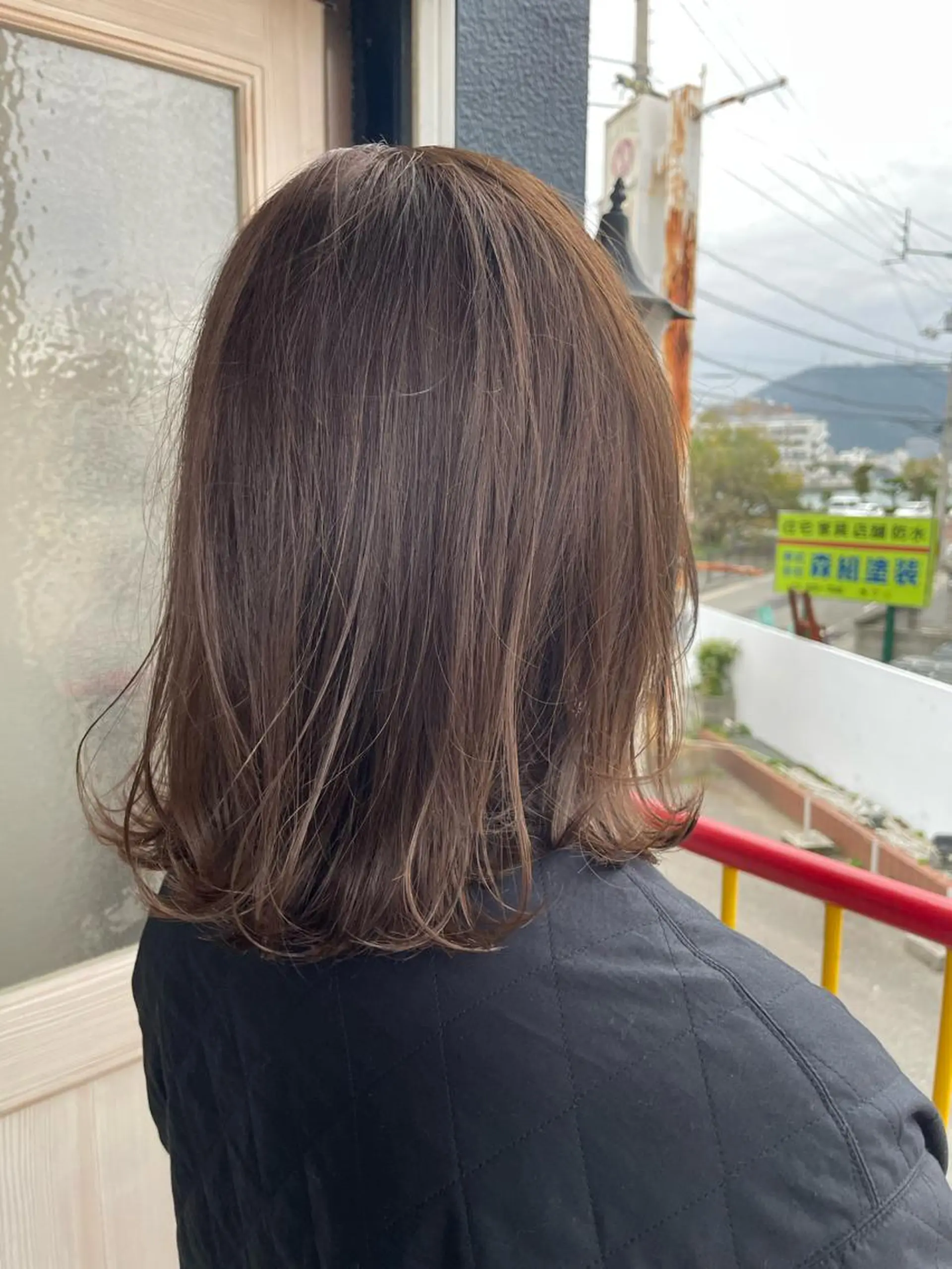 ミディアム ヘアカラー 岩崎 祐大のヘアスタイル