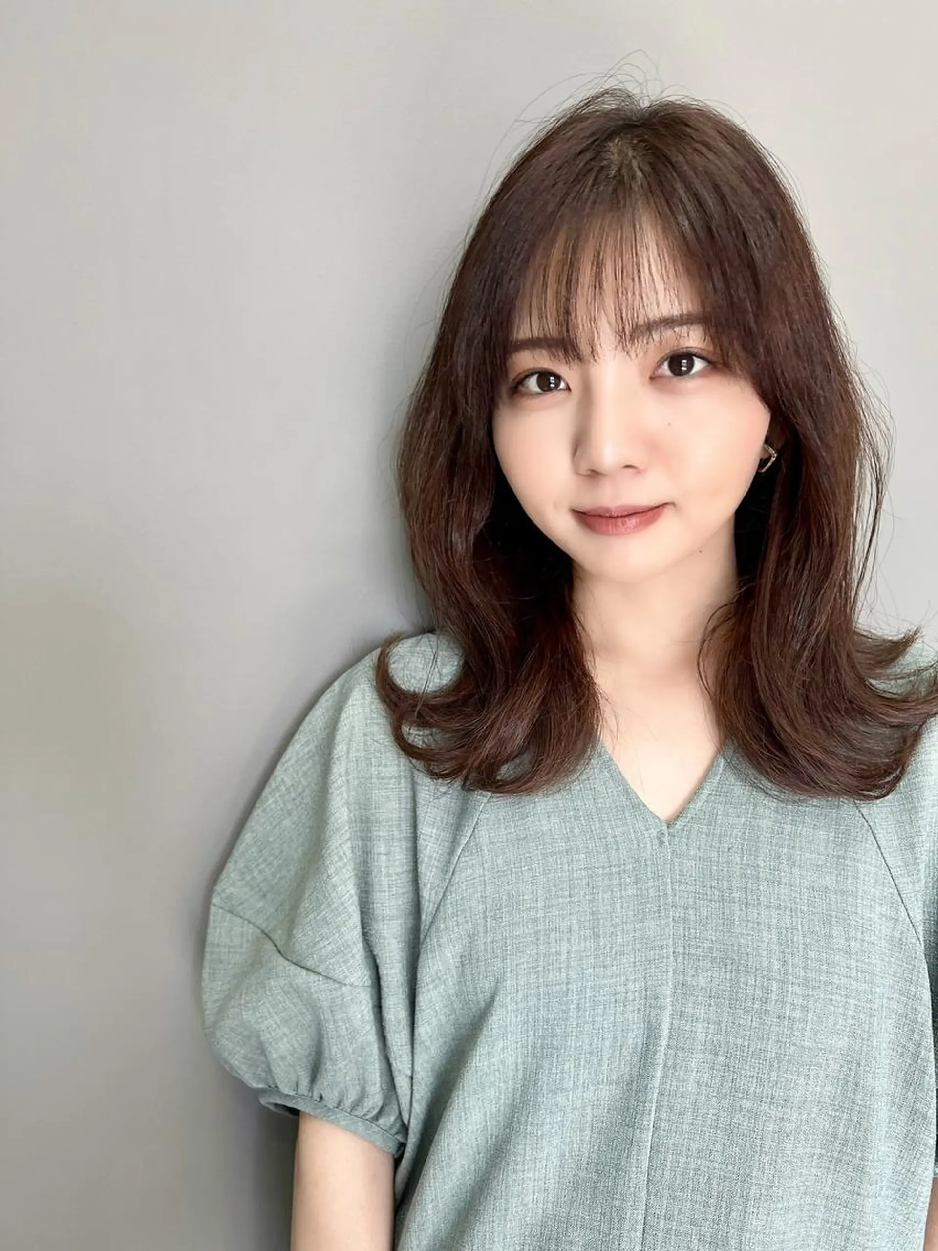 セミロング ヨシンモリ 韓国風ヘア 髪質改善＆艶髪美髪エステ専門店　Lyrae～リラエ～所属・西梅田🌿髪質改善 井手　浩太朗のヘアスタイル