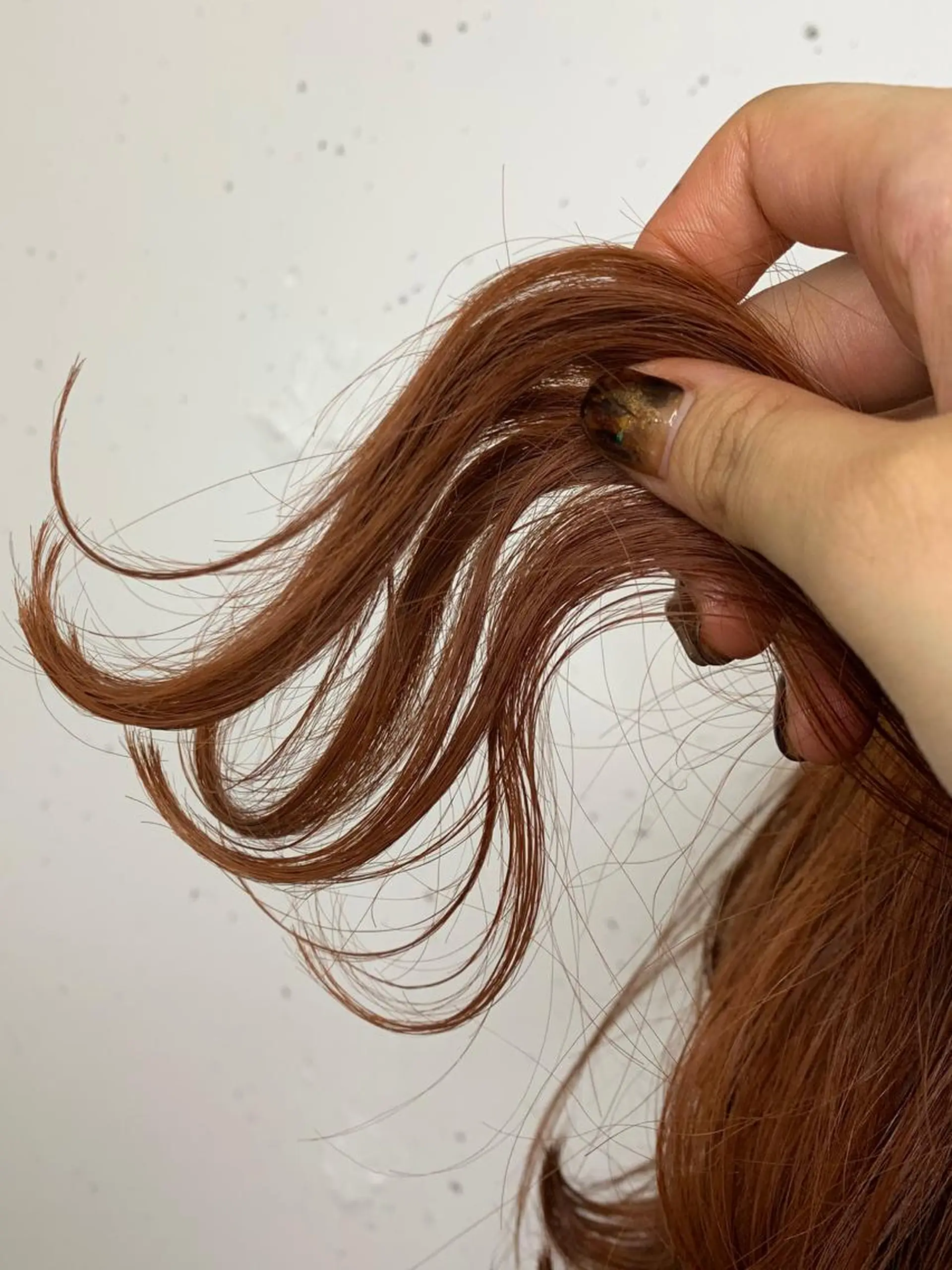 ミディアム カラー ベージュカラー ブラウンカラー オレンジ オレンジブラウン raika .のヘアスタイル