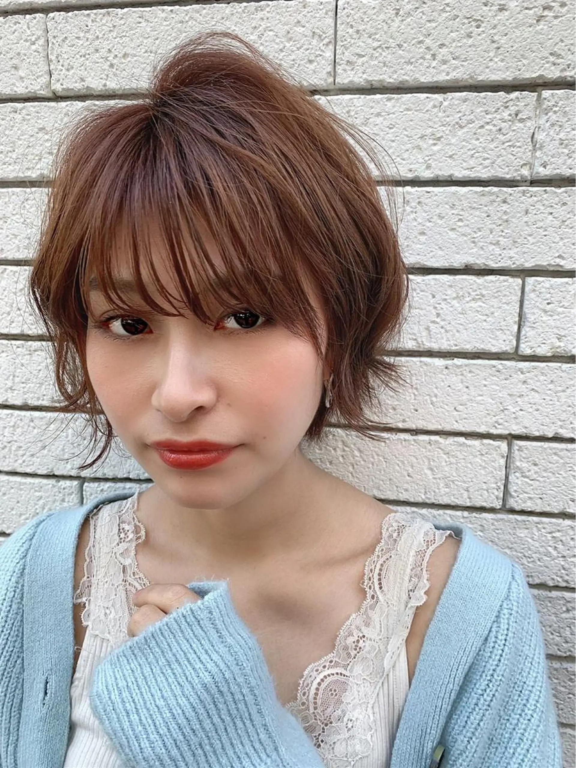 ショート カラー カット 縮毛矯正 トリートメント 仙台Ｉ韓国レイヤー Ｉ髪質改善Ｉ伊藤拓海のヘアスタイル