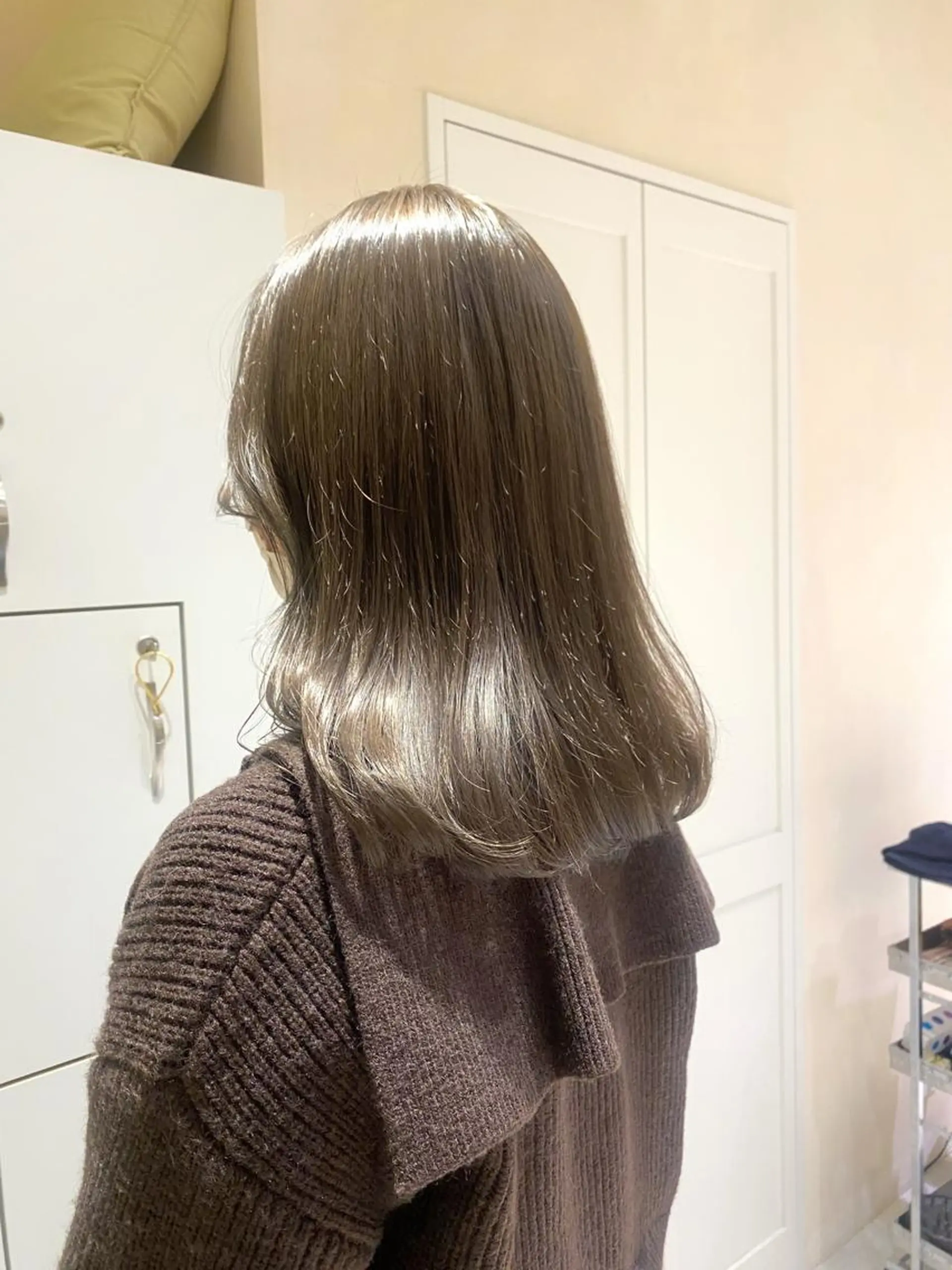 セミロング カラー cie所属・ボブ/ミニボブ 透明感カラーkadoのヘアスタイル