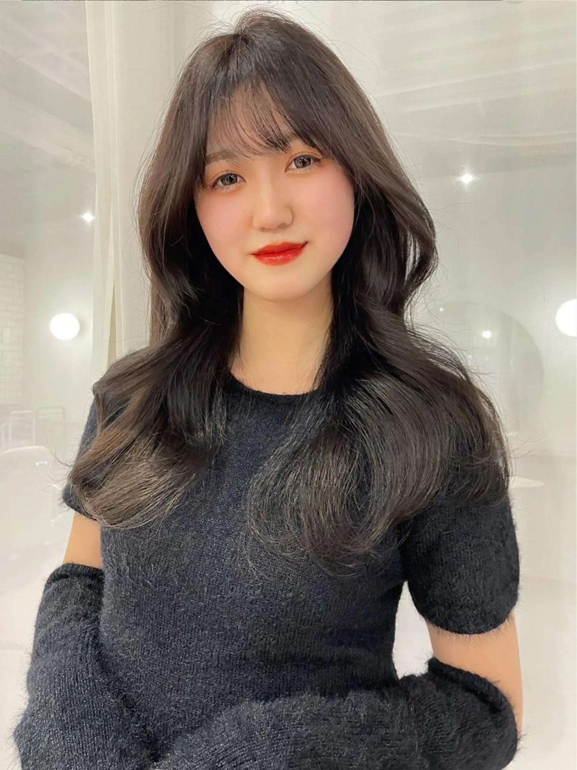 ロング くびれヘア 韓国風ヘア レイヤーカット LEVIJU hair所属・韓国ヘア🕊村上 ののこ🕊のヘアスタイル