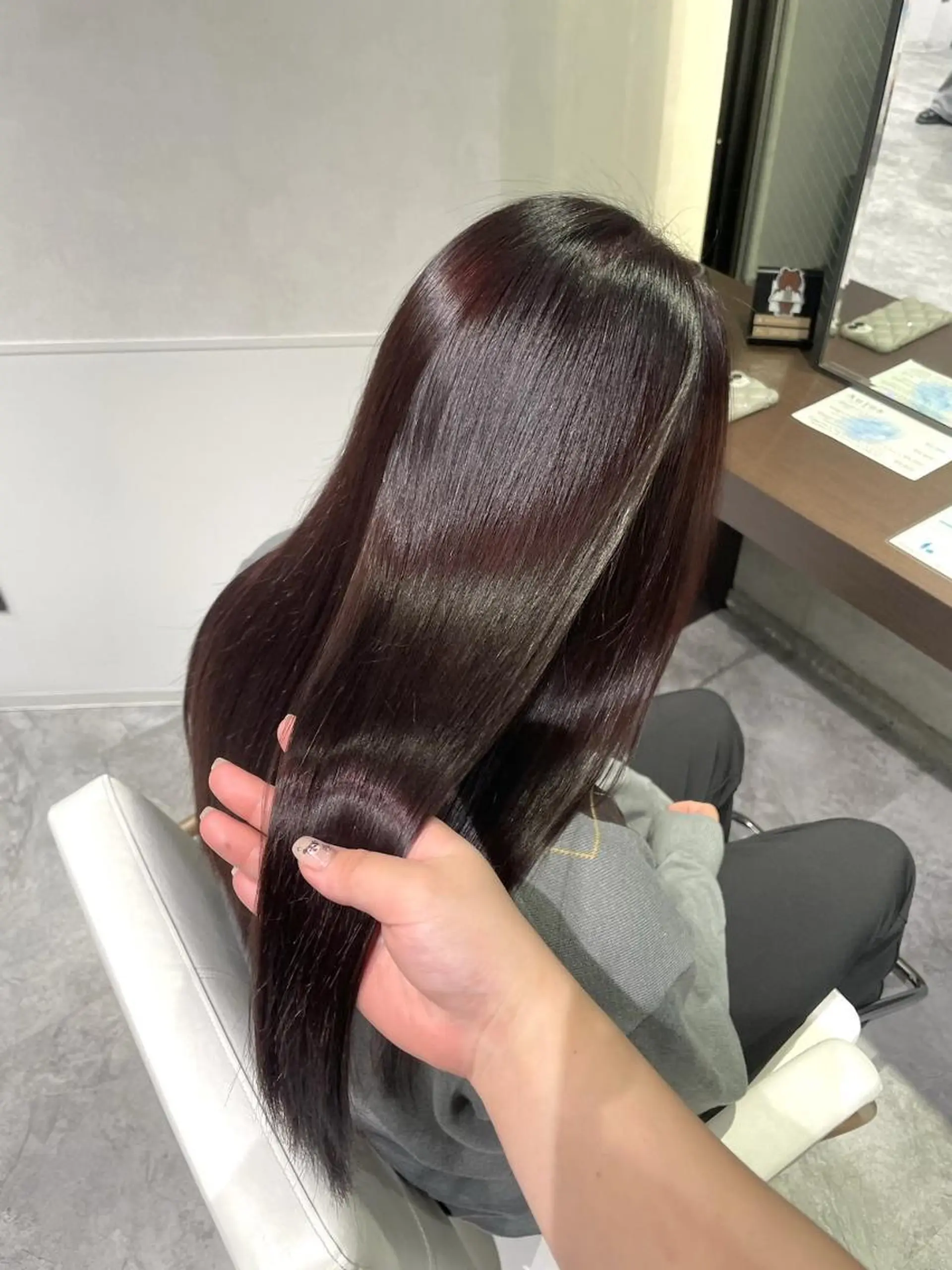 ロング 縮毛矯正 ヘアカラー 縮毛矯正特化🩰 竹口はるかのヘアスタイル