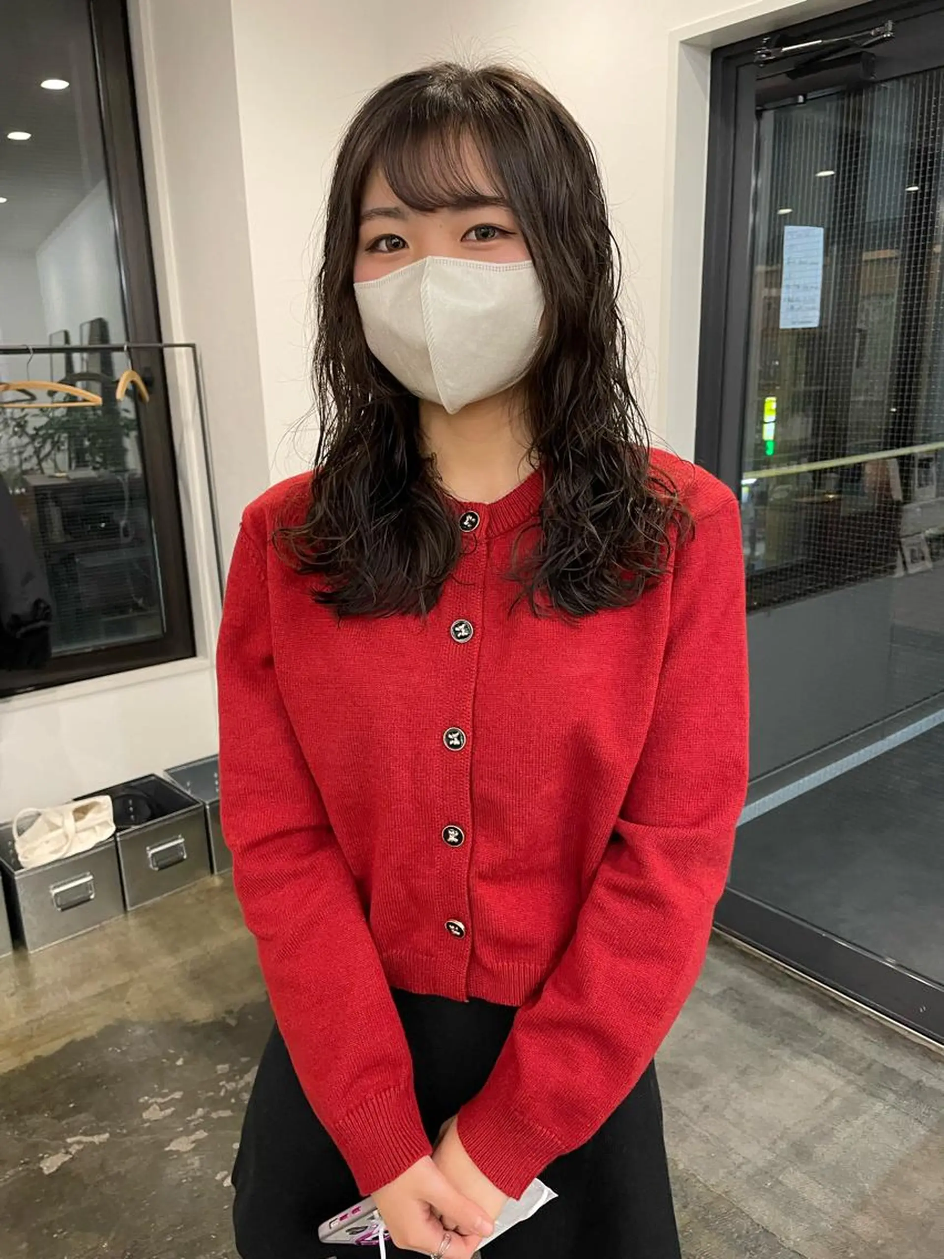 ミディアム パーマ ミディアムパーマ pole所属・【pole】 minaのヘアスタイル