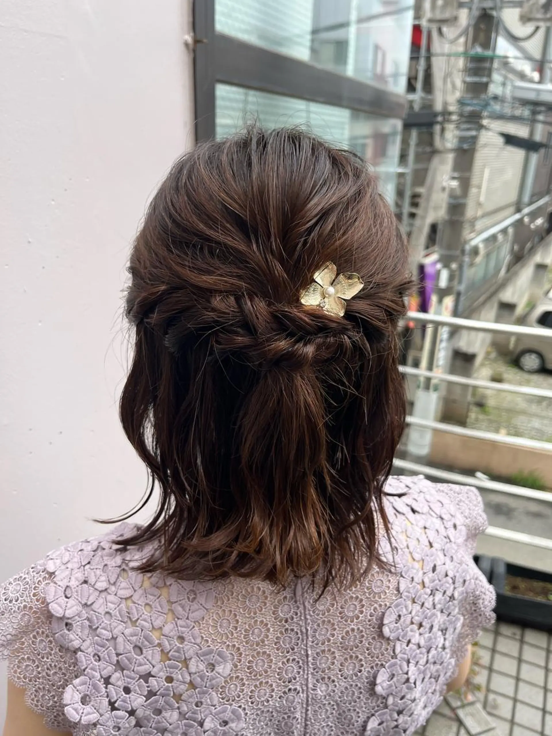 ヘアアレンジ ハーフアップ 【lyann表参道】 大内優衣のヘアスタイル