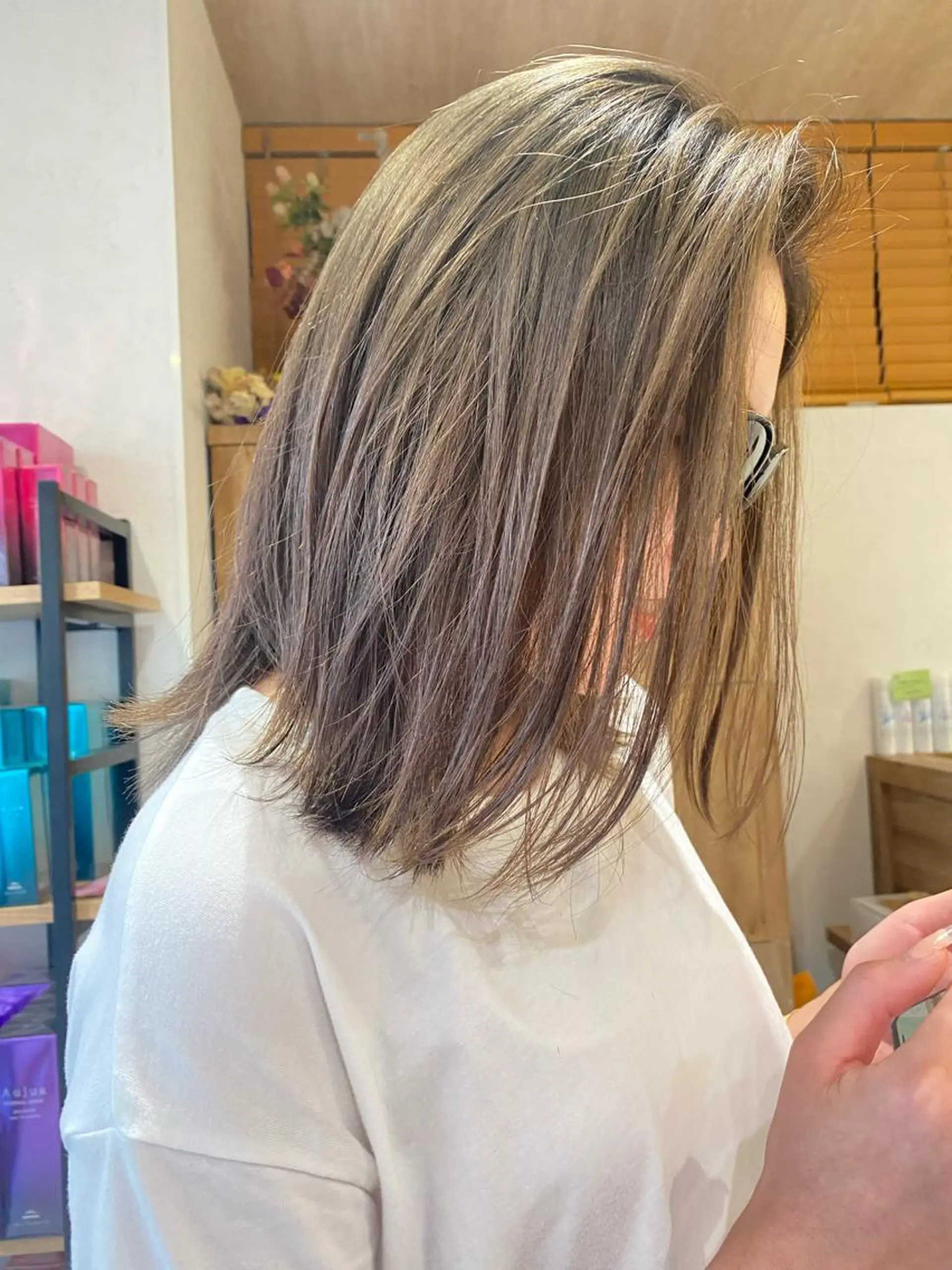 セミロング カラー ヘアアレンジ 透明感カラー グレージュ ヘアカラー トリートメント ヘッドスパ パーマ指名No1 /namiのヘアスタイル