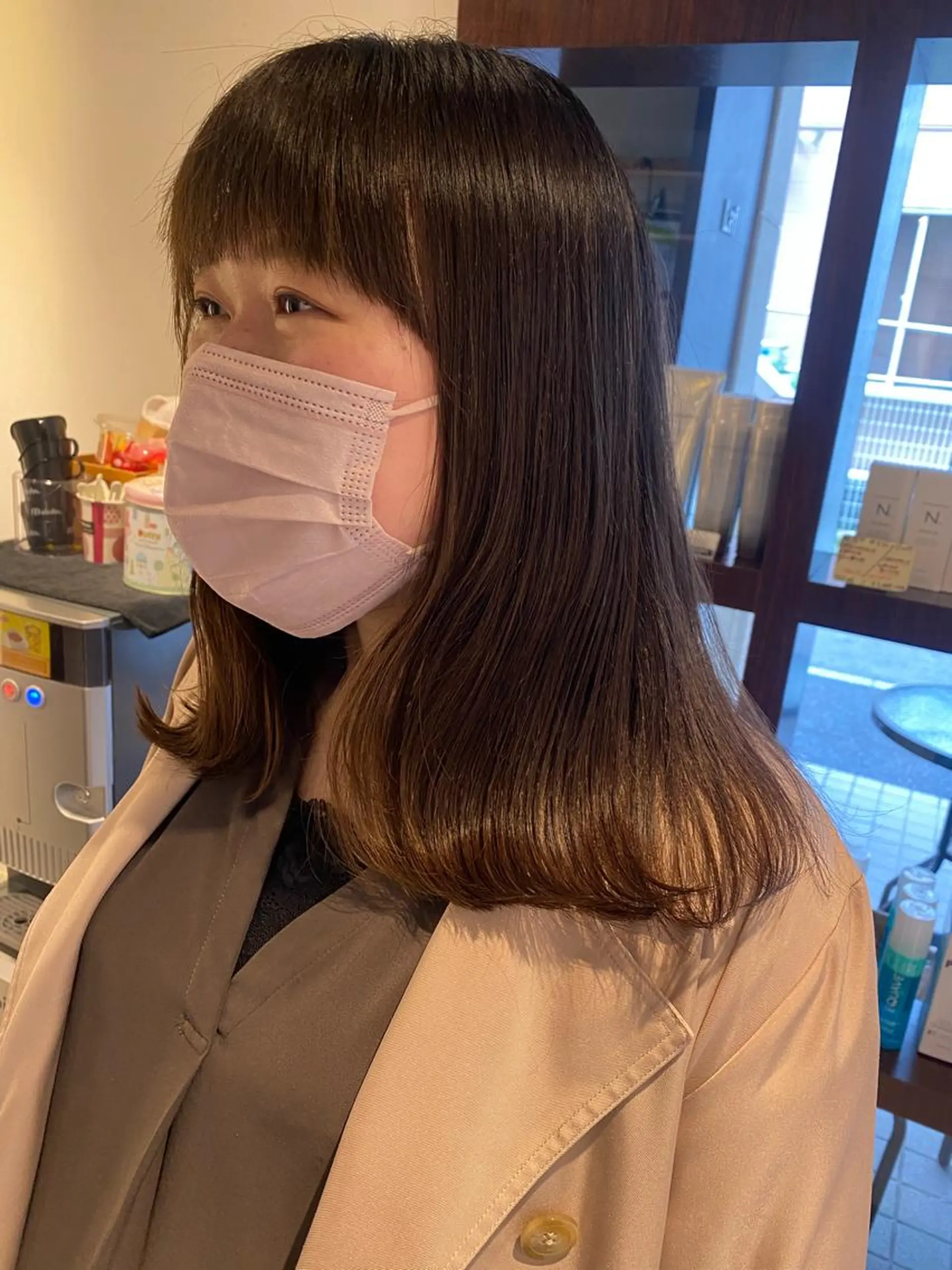 セミロング トリートメント カット ヘアカラー トリートメント 西山 恵太郎のヘアスタイル