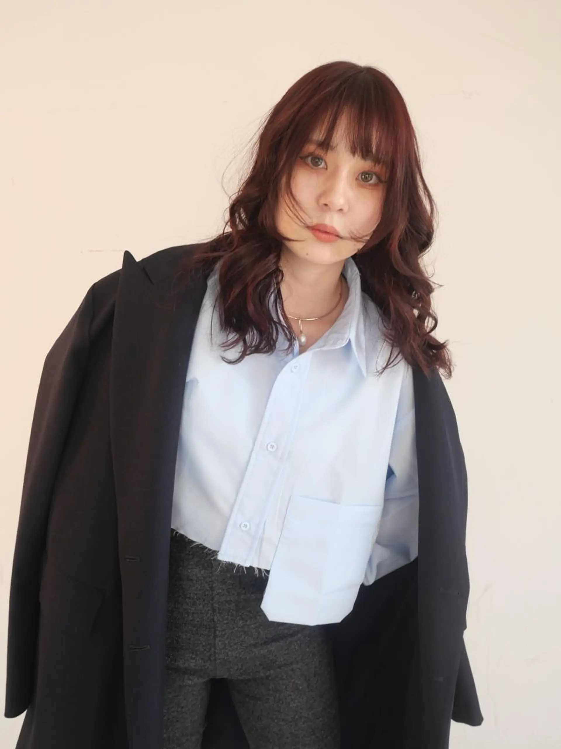 セミロング カラー カット ヘアカラー 小笠原 悠斗のヘアスタイル