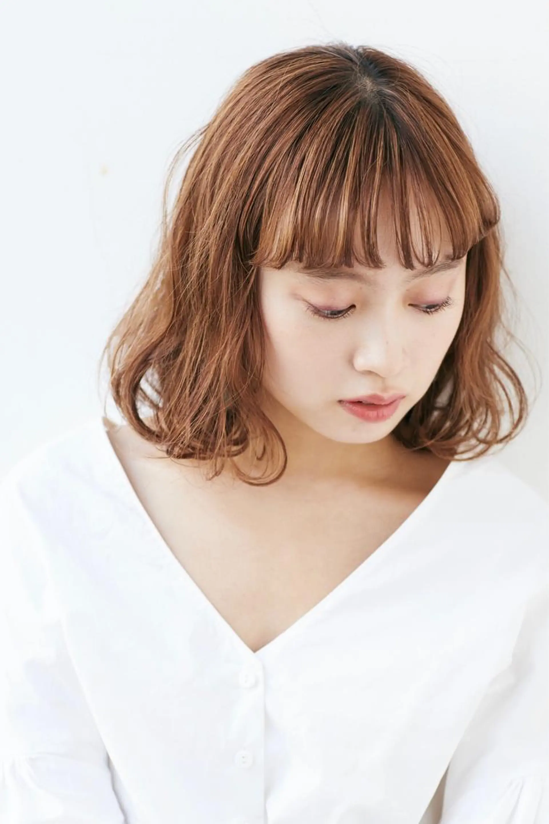 ミディアム カラー ミディアムパーマ ボブ カット ヘアカラー トリートメント 卒業式受付中🌻 肥田亜沙美のその他イメージ