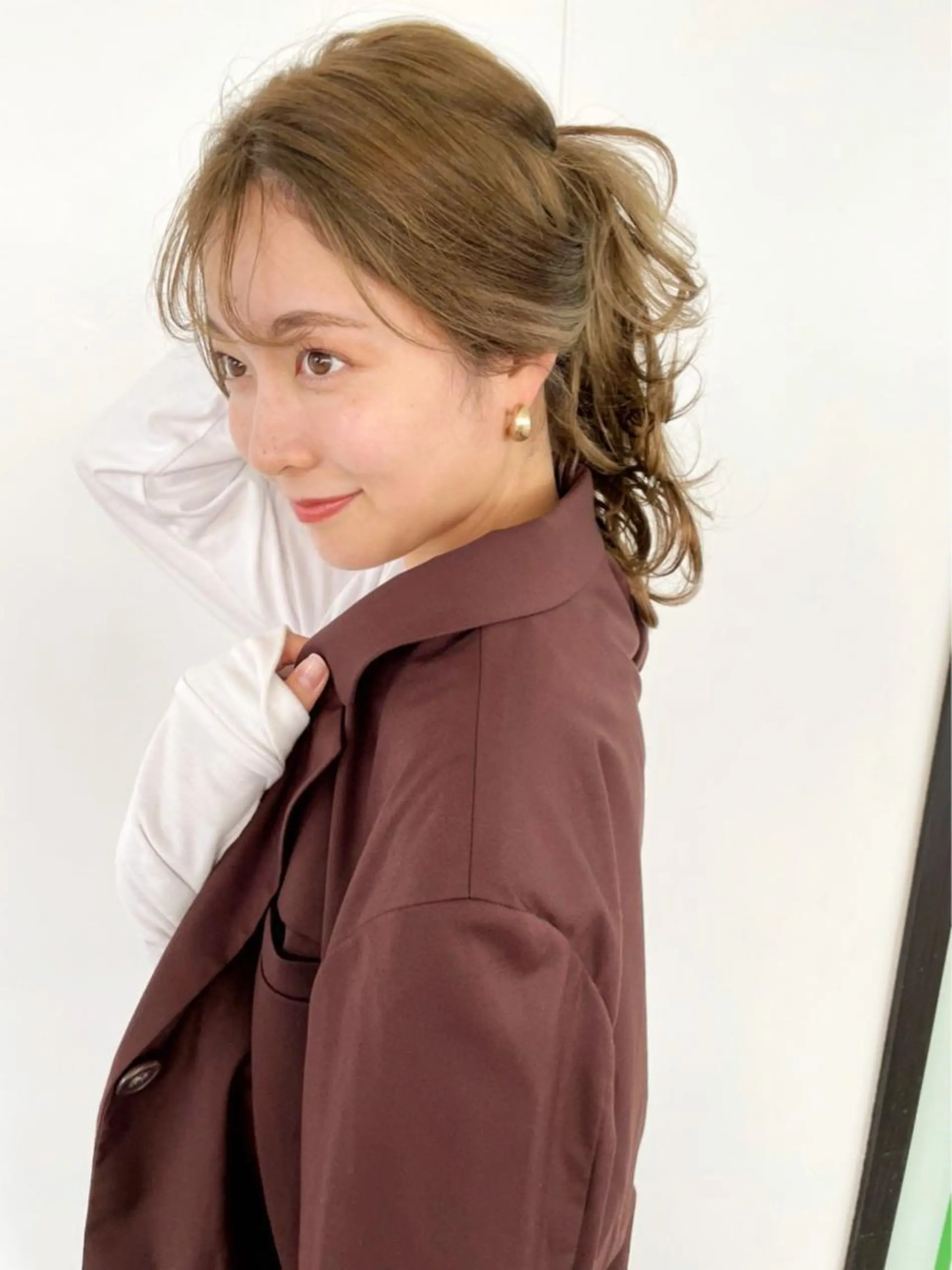 セミロング カラー ヘアアレンジ cecil hair 難波店所属・髪質改善透明感カラー /SHOGO☀️のヘアスタイル