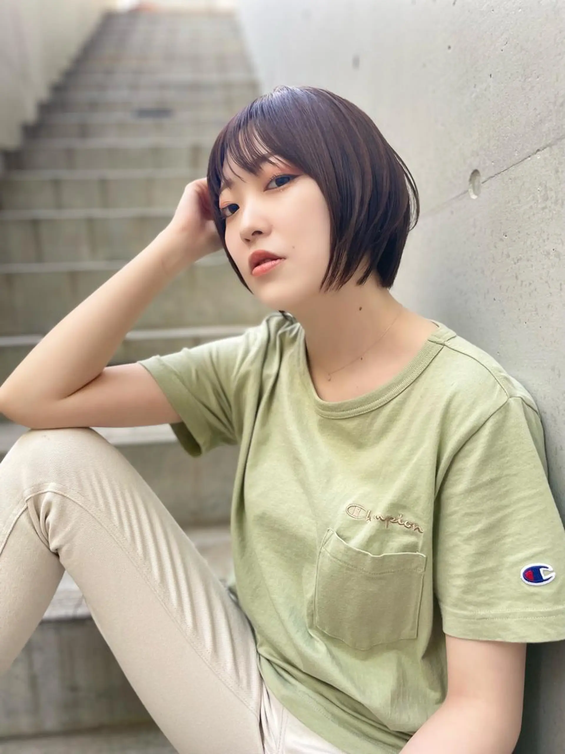ショート ショートボブ ボブ ショートヘア TMJ所属・バズる韓国ヘア 🇰🇷溝邊　拓麿のヘアスタイル