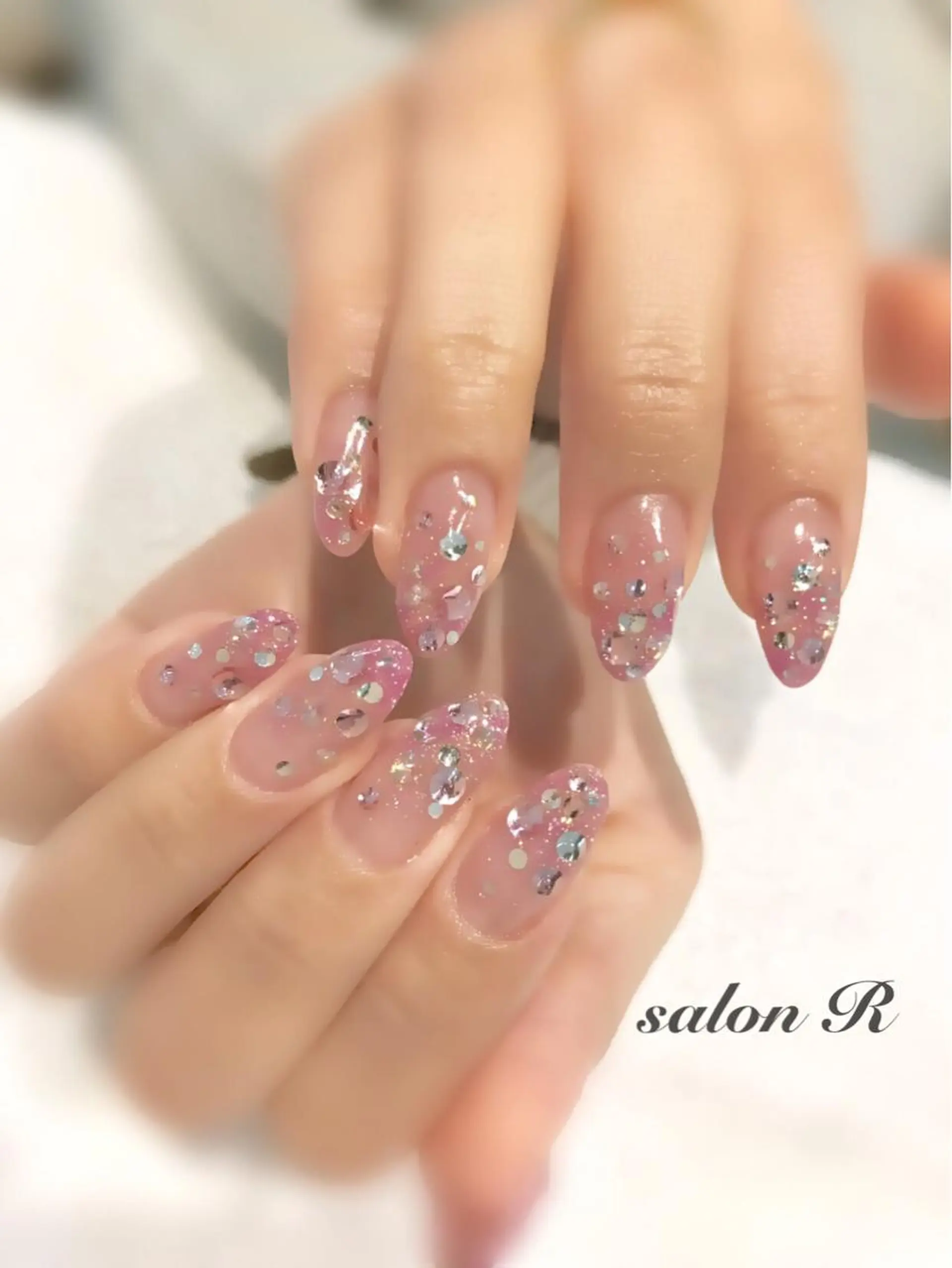 ネイル ピンク ハンドネイル Re Pearl～コーディネートサロン～ 市駅前店所属・NARUMI HYODOのネイルデザイン