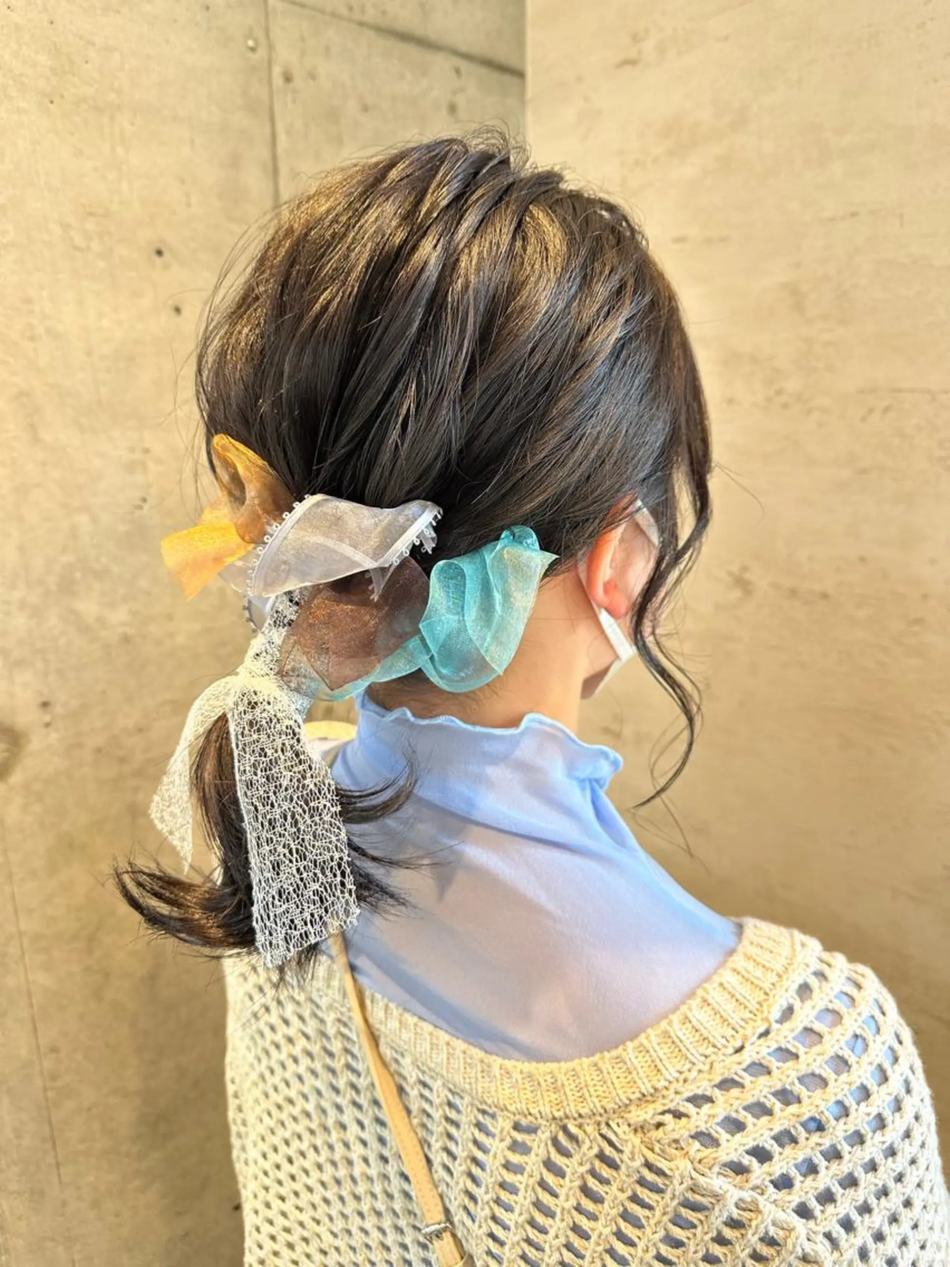 セミロング ヘアセット 女性に人気♪ はやしほのかのヘアスタイル
