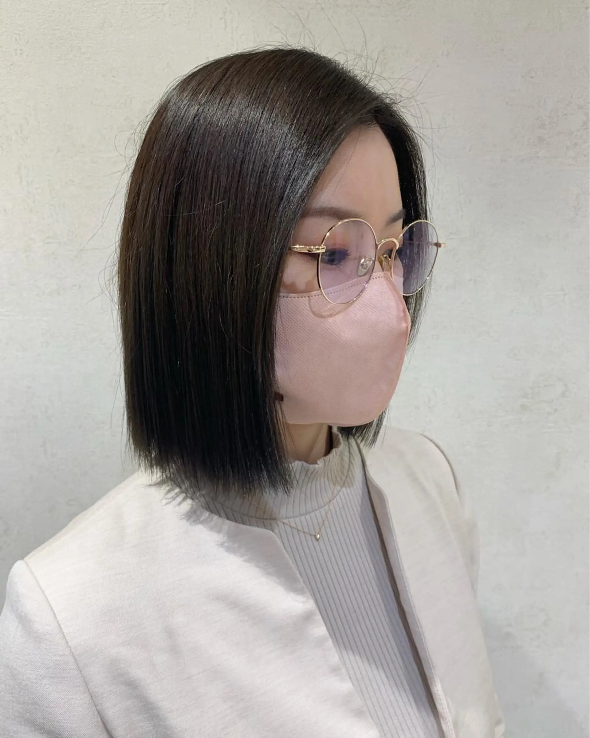 ミディアム カラー ベージュカラー 艶カラー/暖色カラー /透明感/ryutoのヘアスタイル