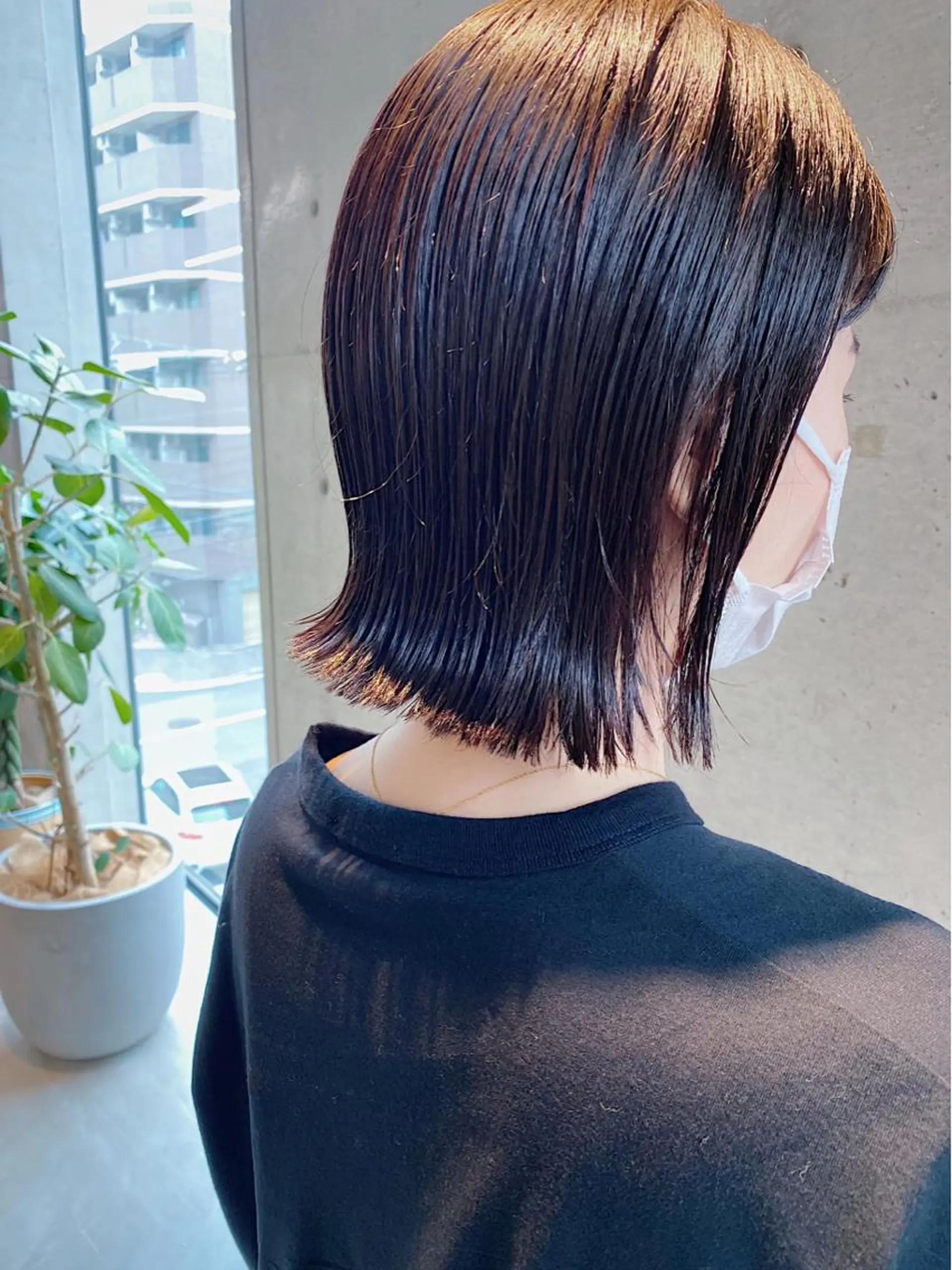 ミディアム ボブ son hair HIROEのヘアスタイル