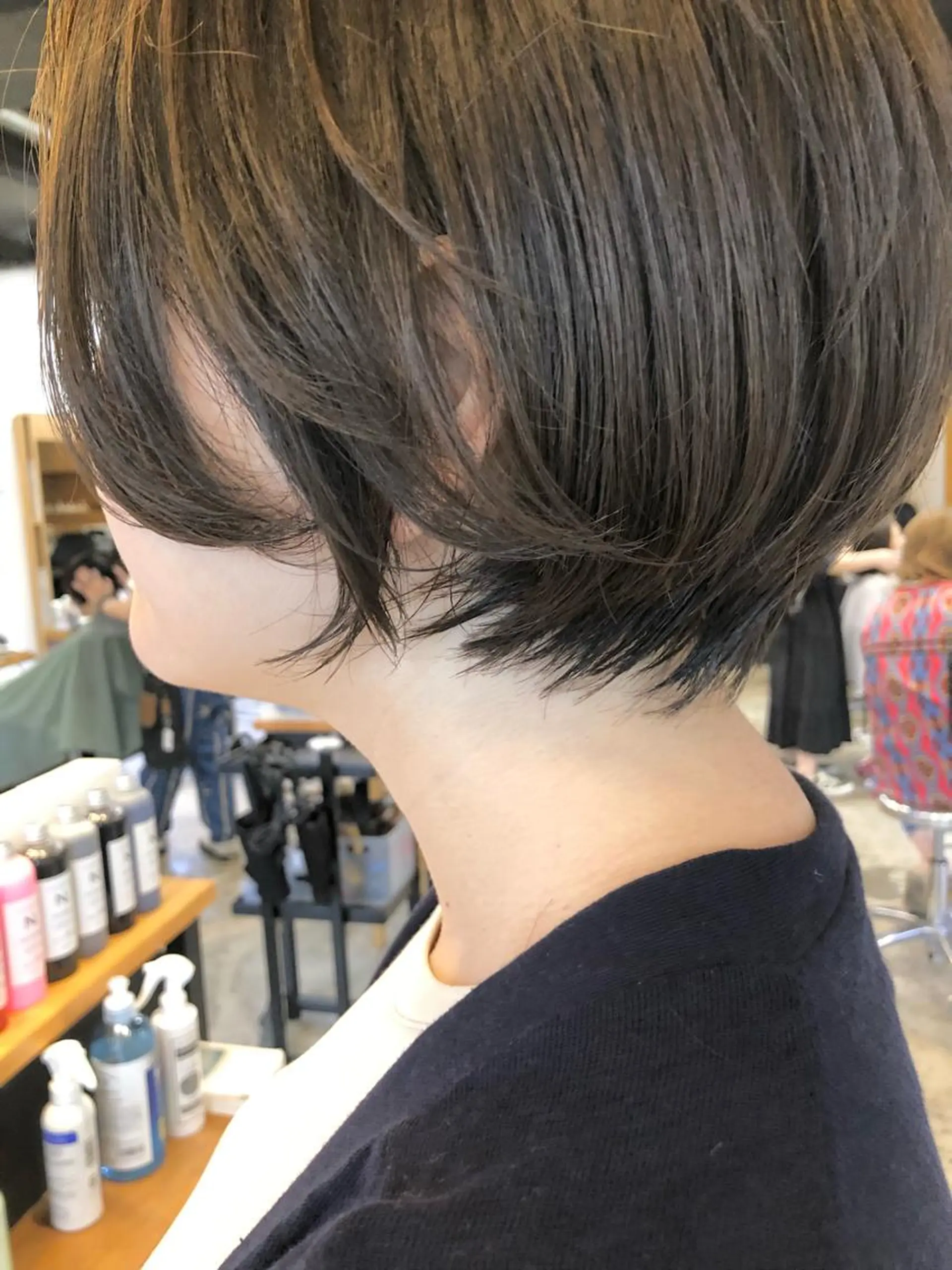 ショート カラー ヘアカラー トリートメント yoyo所属・ショートカット🍃 髪質改善✨岡元瑞貴のヘアスタイル
