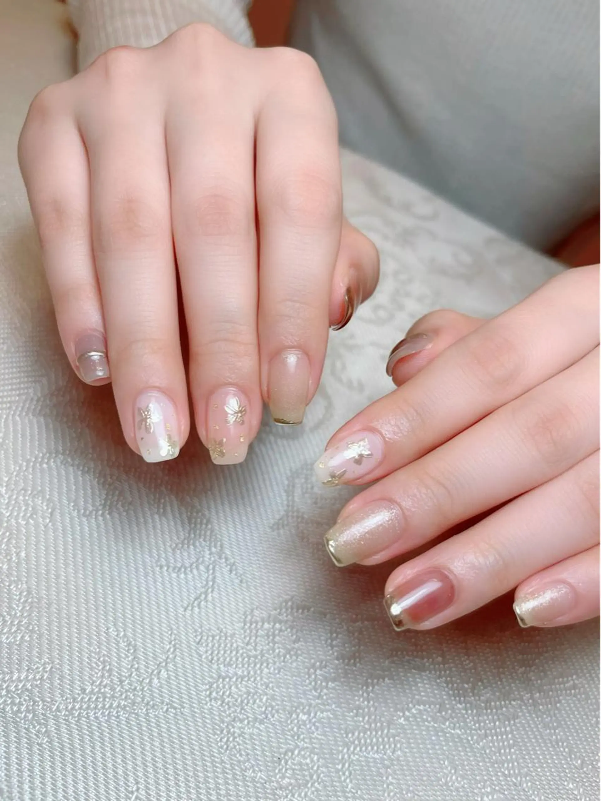 ネイル フラワーネイル 持ち込み ニュアンスネイル ハンドネイル A.sister所属・nail salon 《A.sister》のネイルデザイン