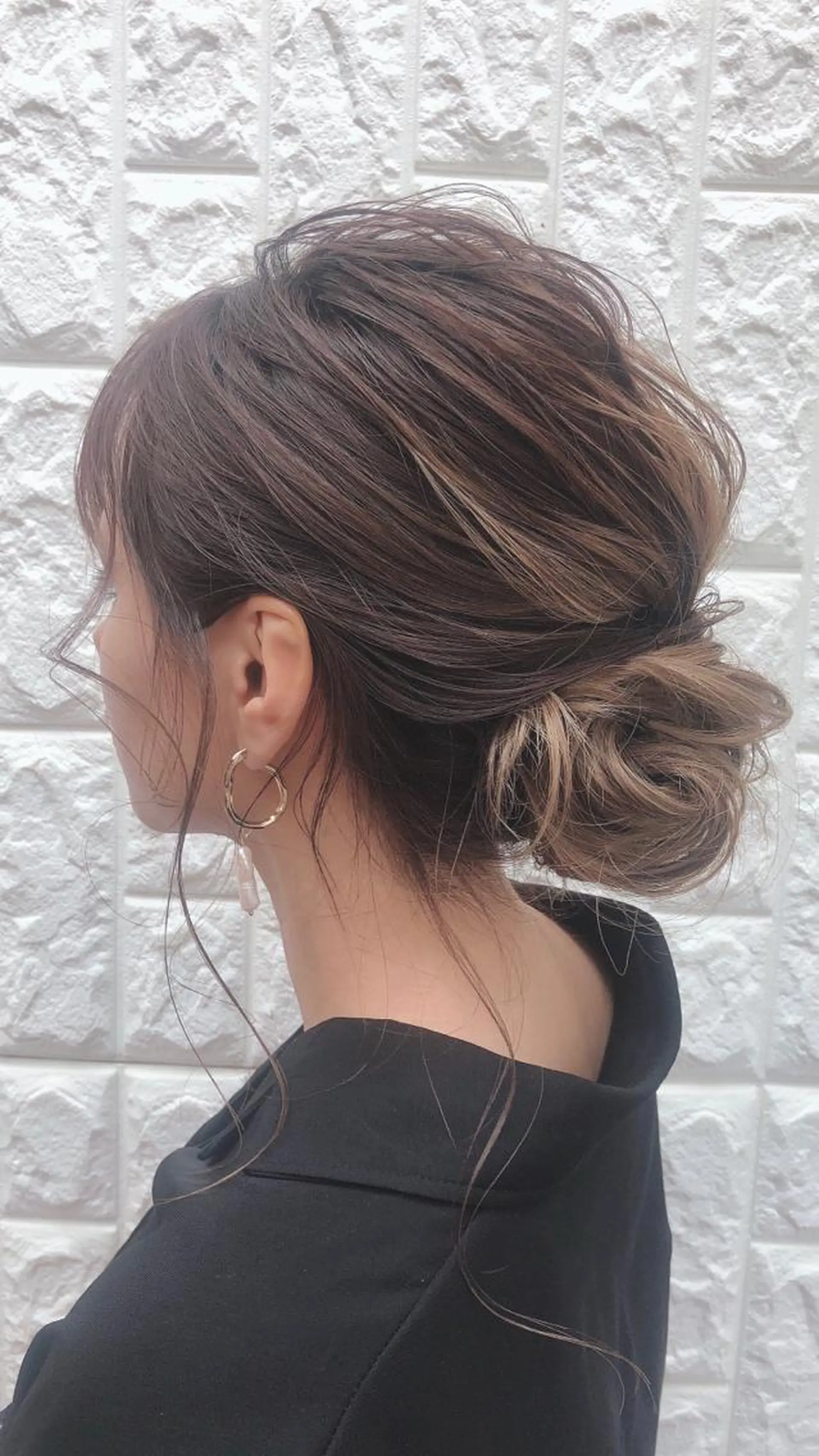 セミロング カラー パーマ ヘアアレンジ 【tejina】 ochiのヘアスタイル