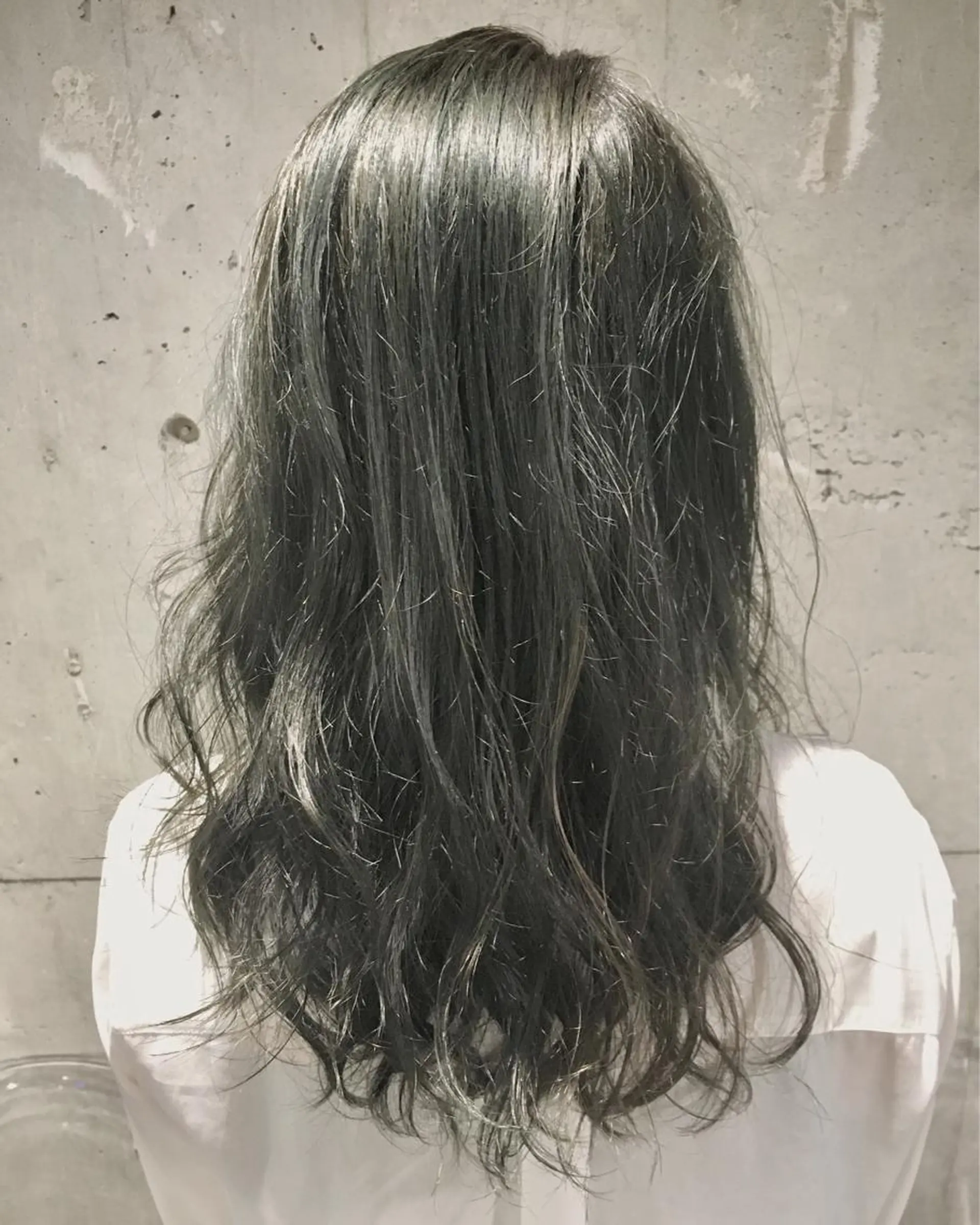 ロング カラー ブリーチ ブリーチなしカラー メンズ特化 パーマ/オザワのヘアスタイル