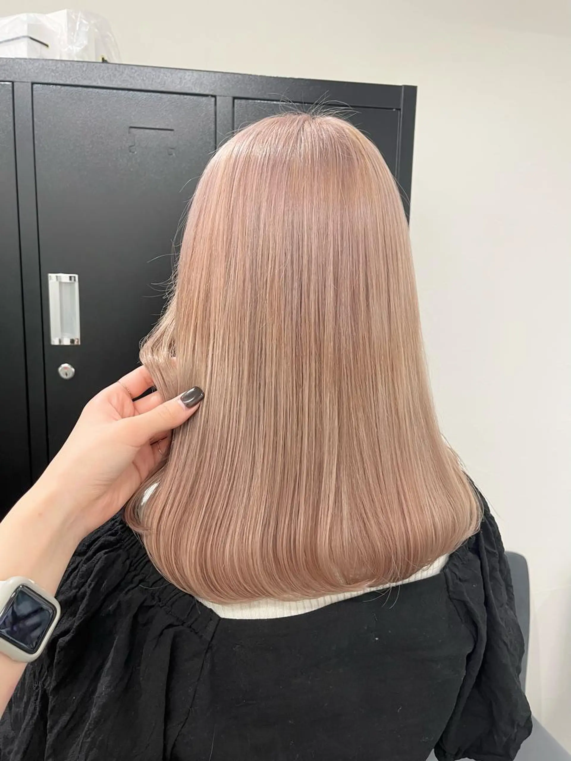 セミロング カラー カット ヘアカラー トリートメント ヘアセット 韓国ヘア🖤/透明感 shihoのヘアスタイル