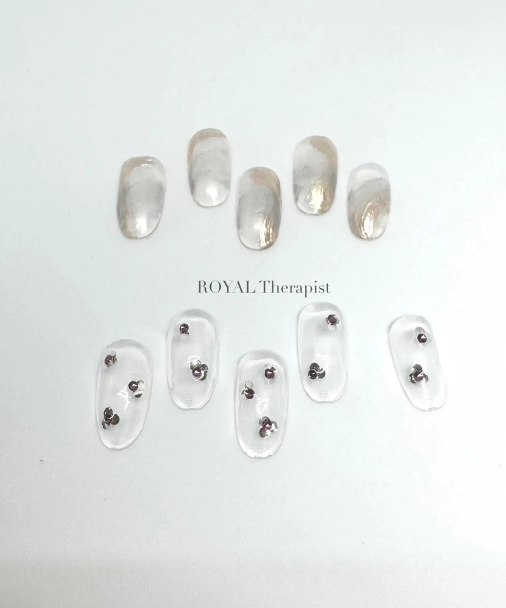 ネイル アートネイル クリアネイル 長さ出し フラッシュネイル フットネイル ハンドネイル 【寺岡】 ロイヤル•セラピストのネイルデザイン