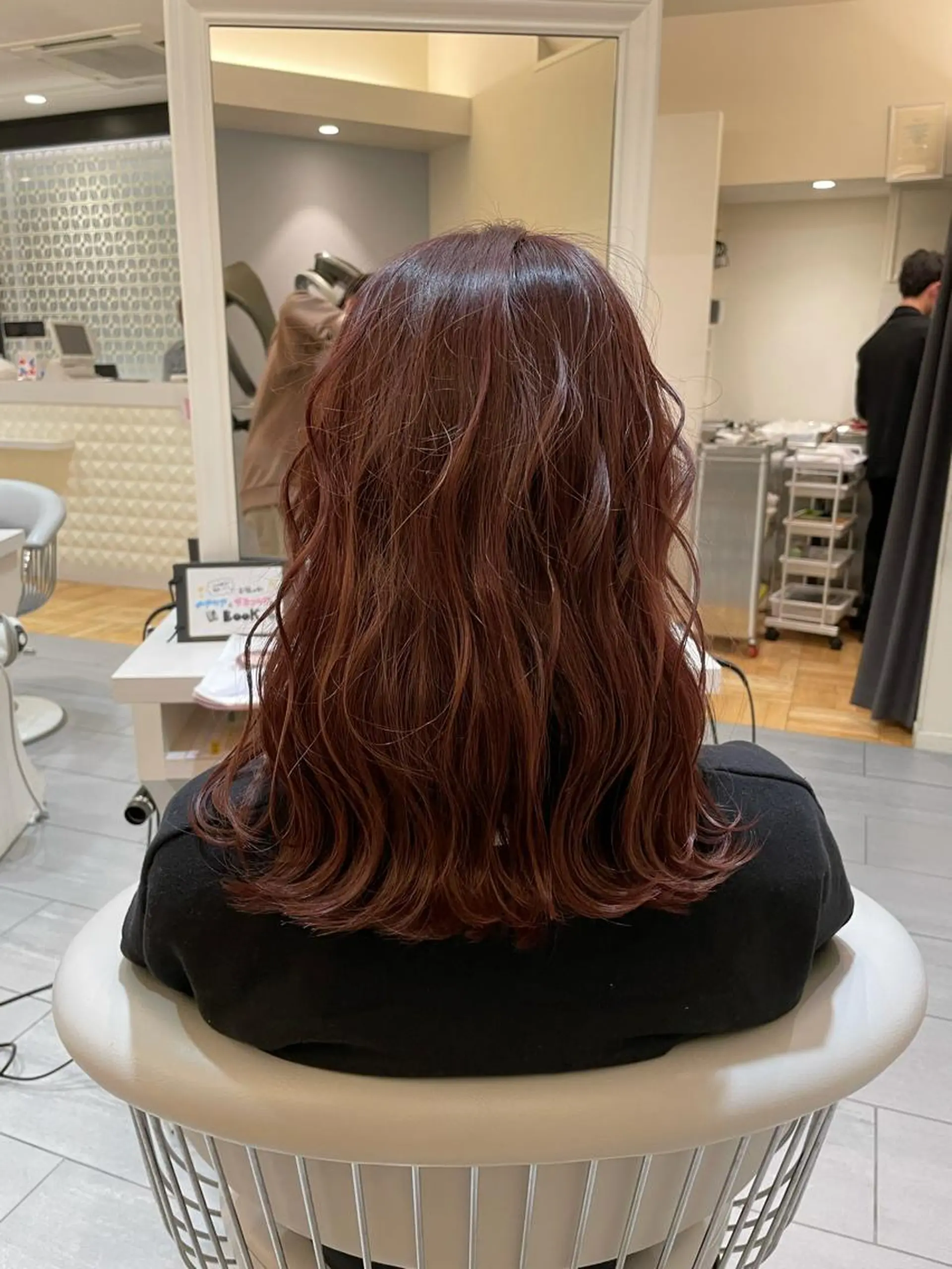 パーマ 韓国風レイヤーカット 松葉翔のヘアスタイル