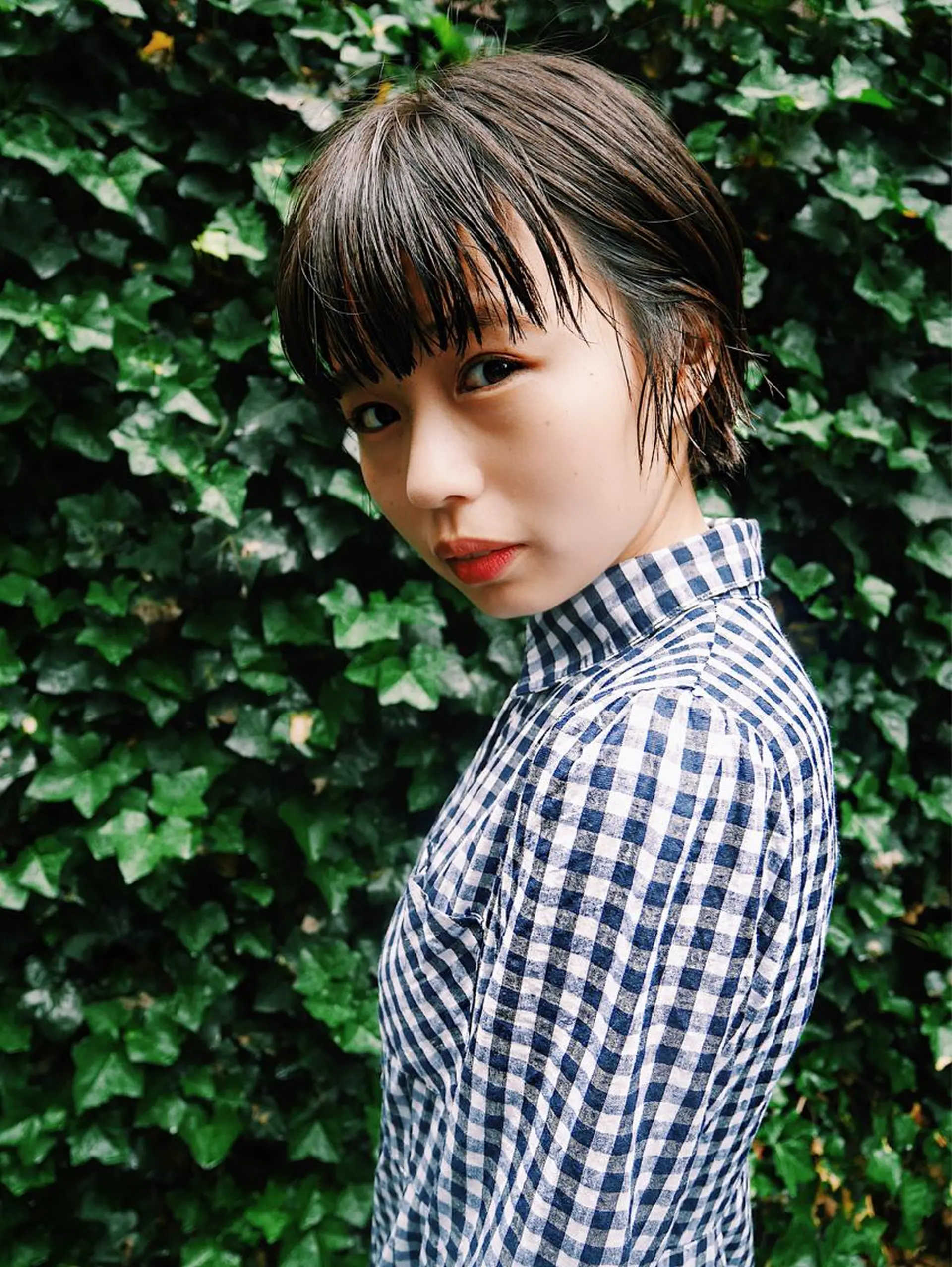 ショート レイヤーカット／ パーマ/鎌田実奈歩のヘアスタイル