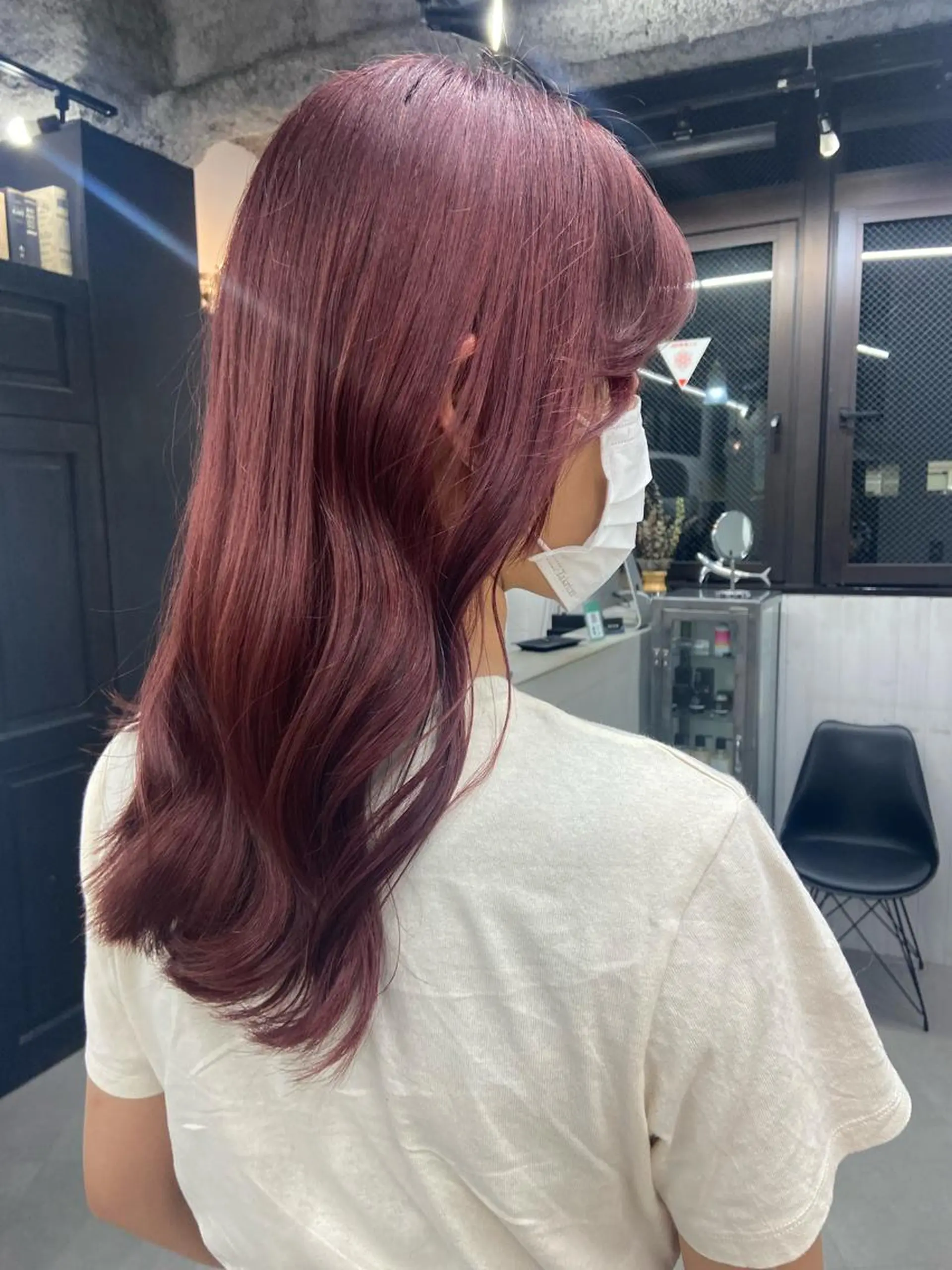 ロング カラー ヘアアレンジ レッドカラー 🫧透明感カラー/ ナルハ🫧のヘアスタイル