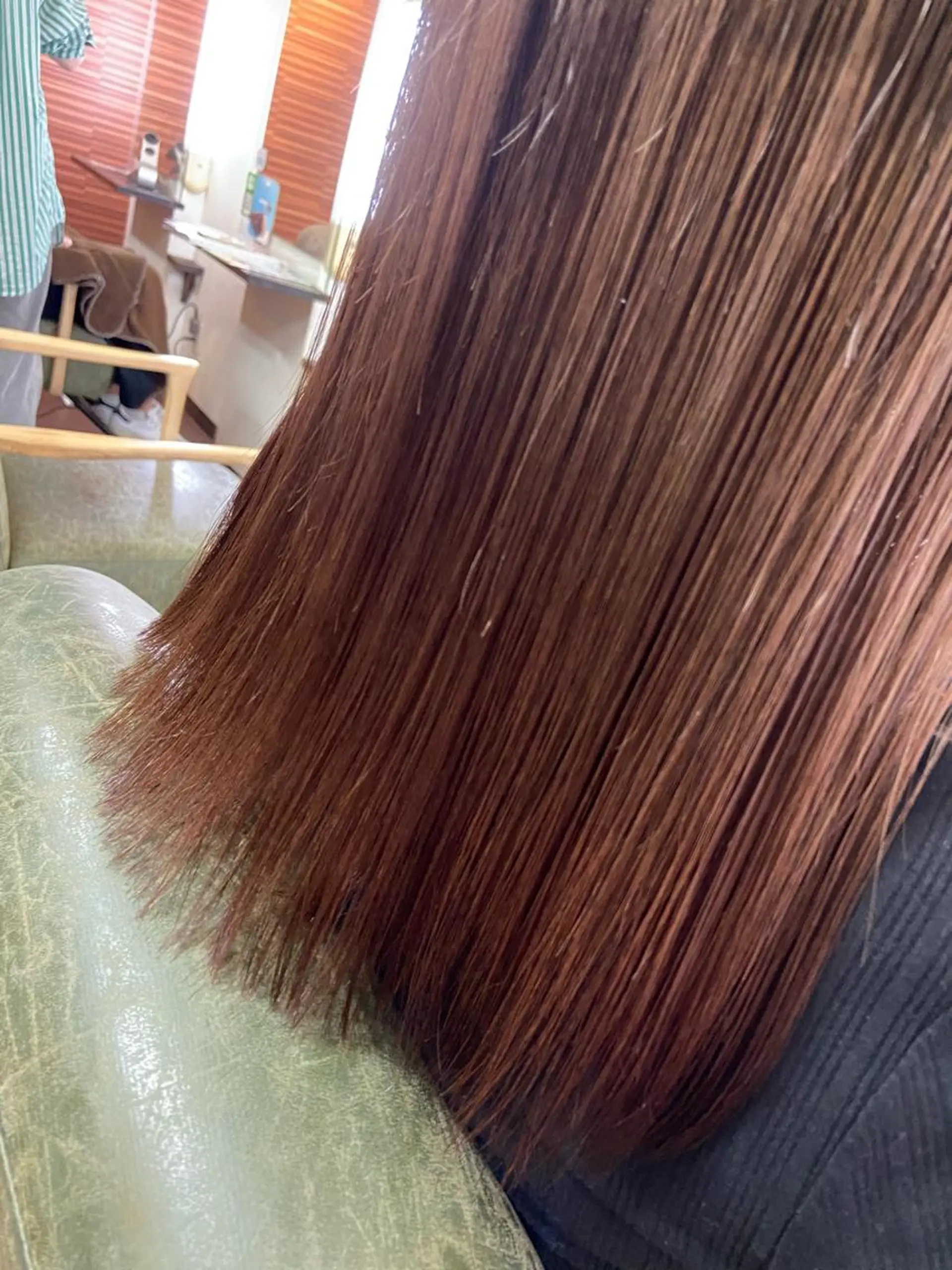 セミロング カラー ブラウンカラー グラデーションカラー ピンクカラー ピンクブラウン Glanzhair 🫧‪菊池柊真🫧のヘアスタイル